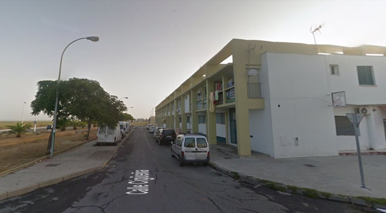 La calle Cigüeña de la capital onubense, en la barriada de Marismas del Odiel.