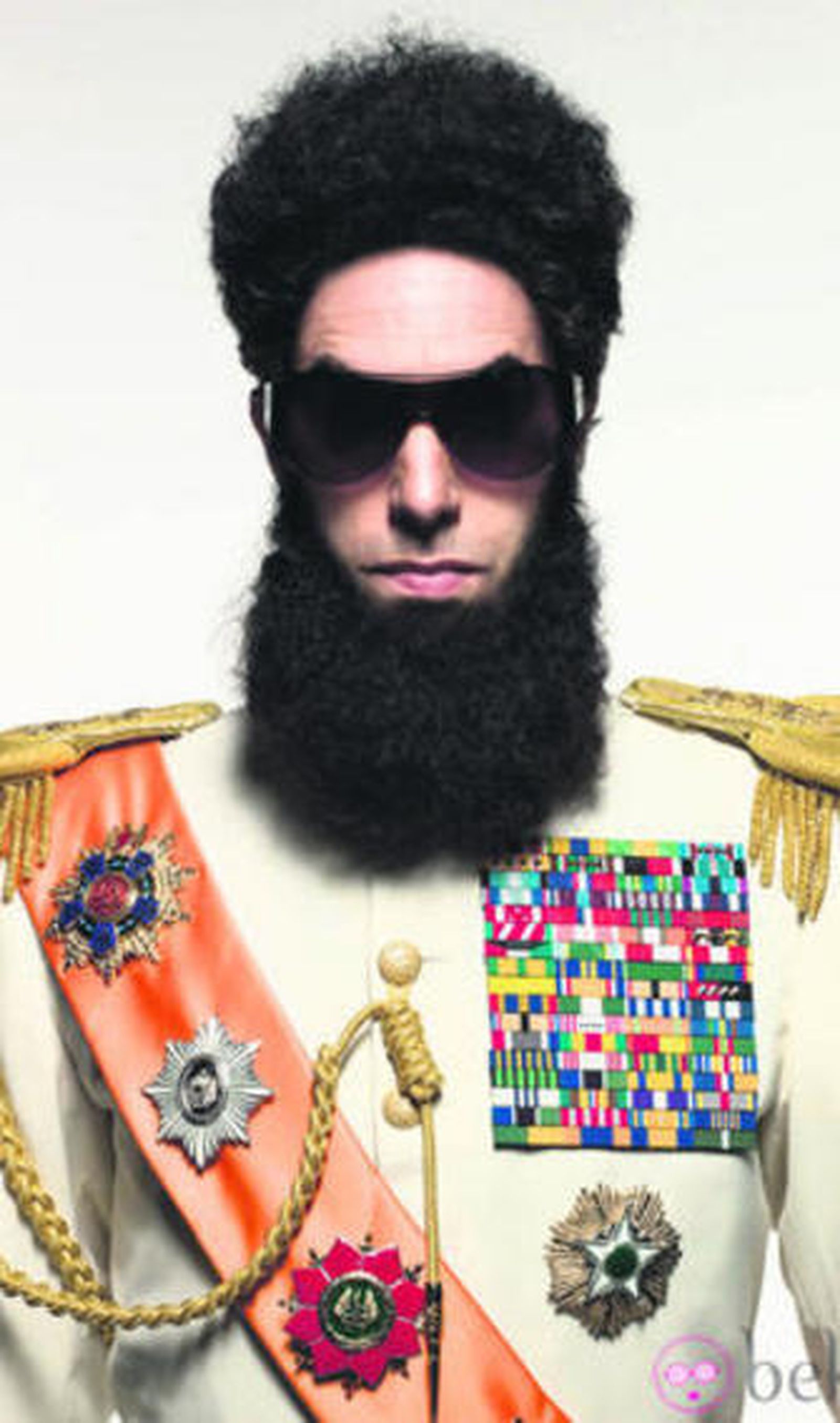 Sacha Baron Coen, caracterizado para su personaje en 'El dictador'.
