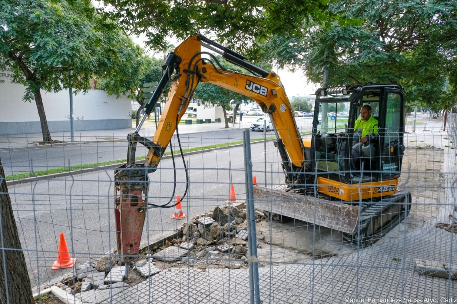 Obras del carril bici.