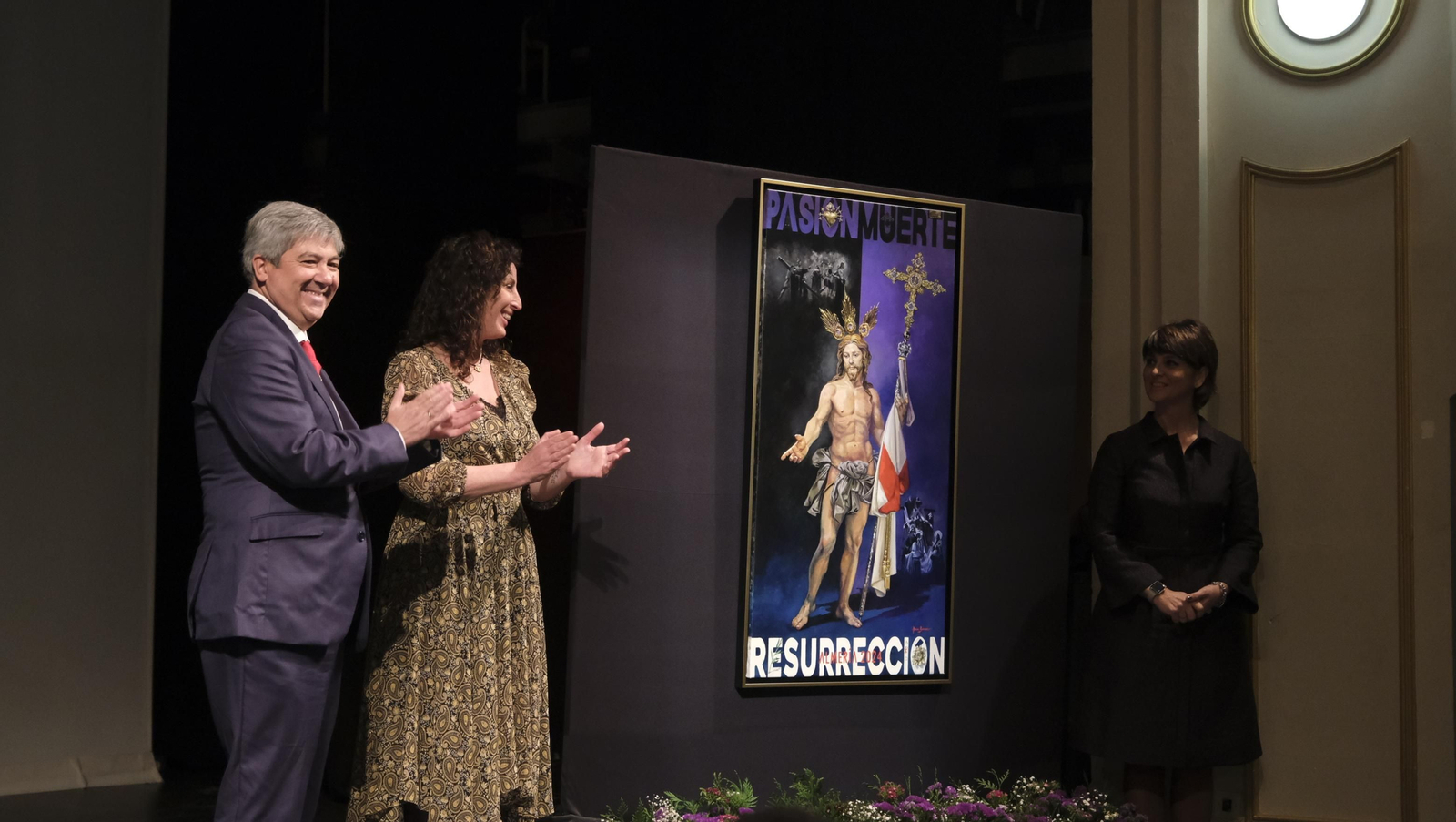 Imágenes de la presentación del cartel de la Semana Santa de Almería 2021