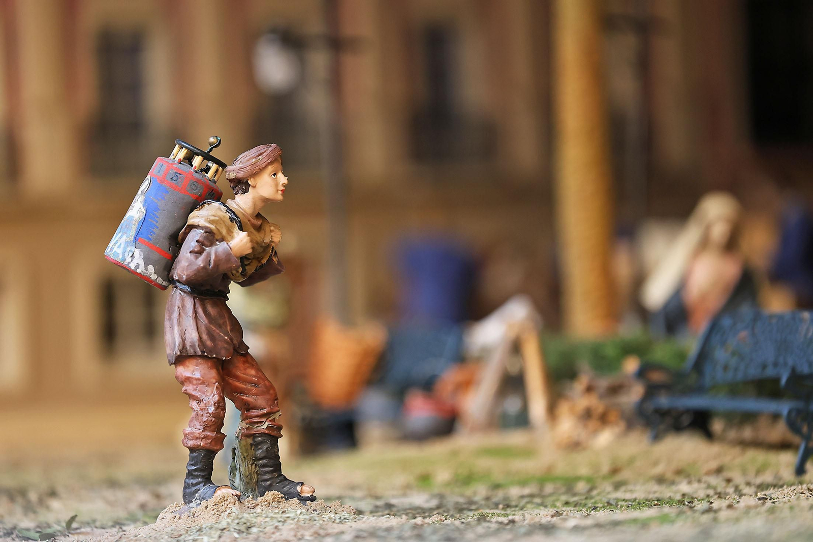 Imágenes de la inauguración del Belén del Ayuntamiento de Huelva