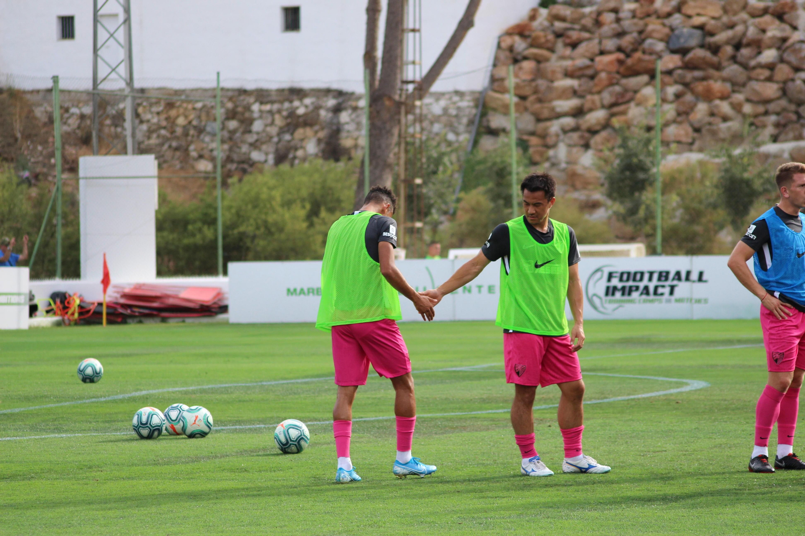 Shinji Okazaki, su fugaz paso por Málaga, en fotos