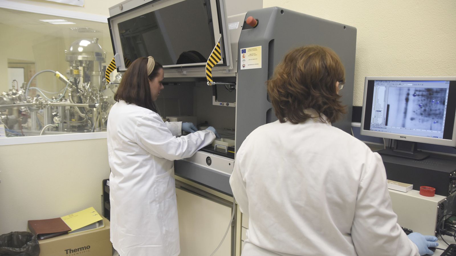 Investigadoras de la UCO en el Servicio Central de Apoyo a la Investigación