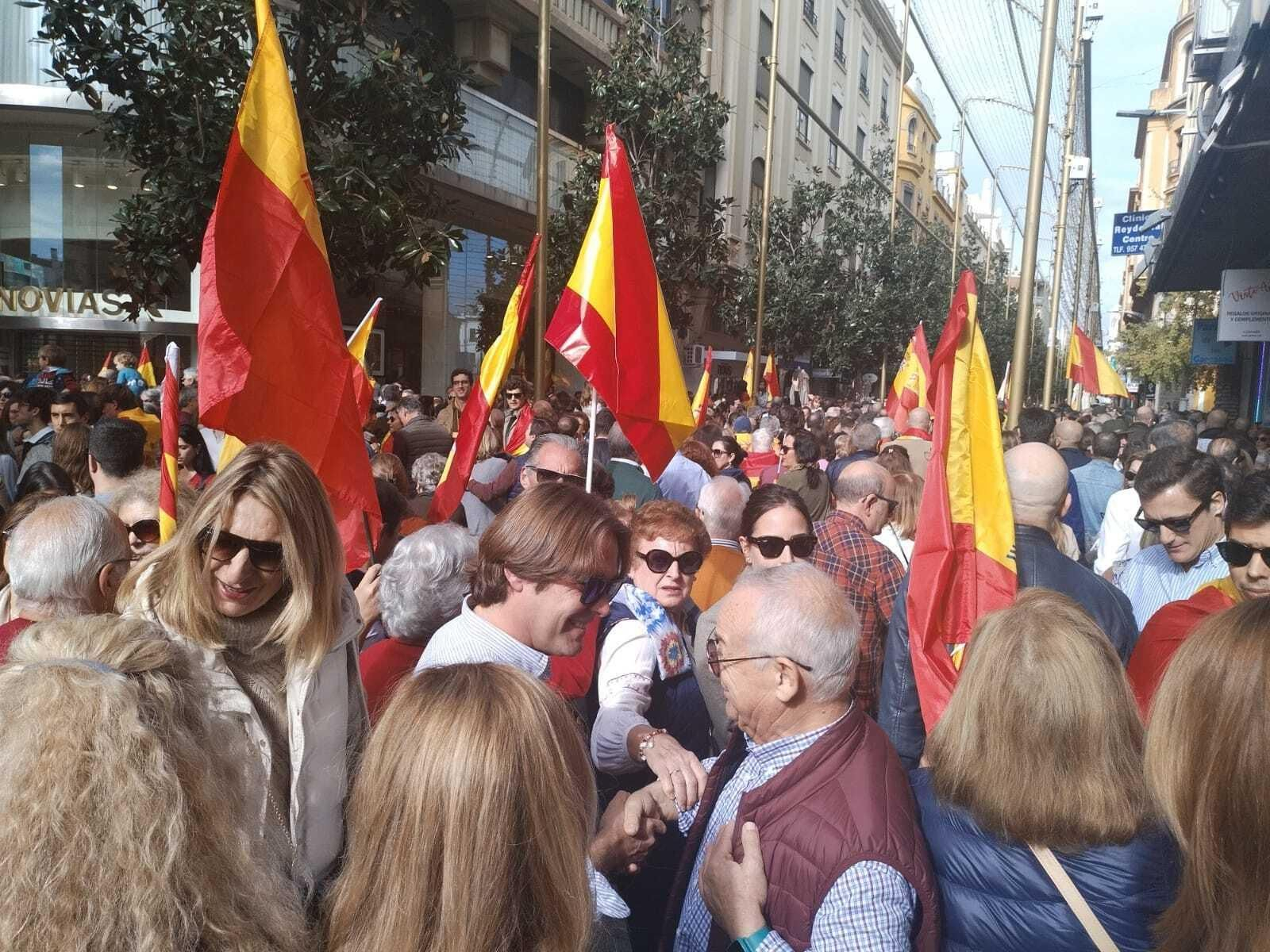 Las imágenes de la protesta del PP contra la amnistía en Córdoba