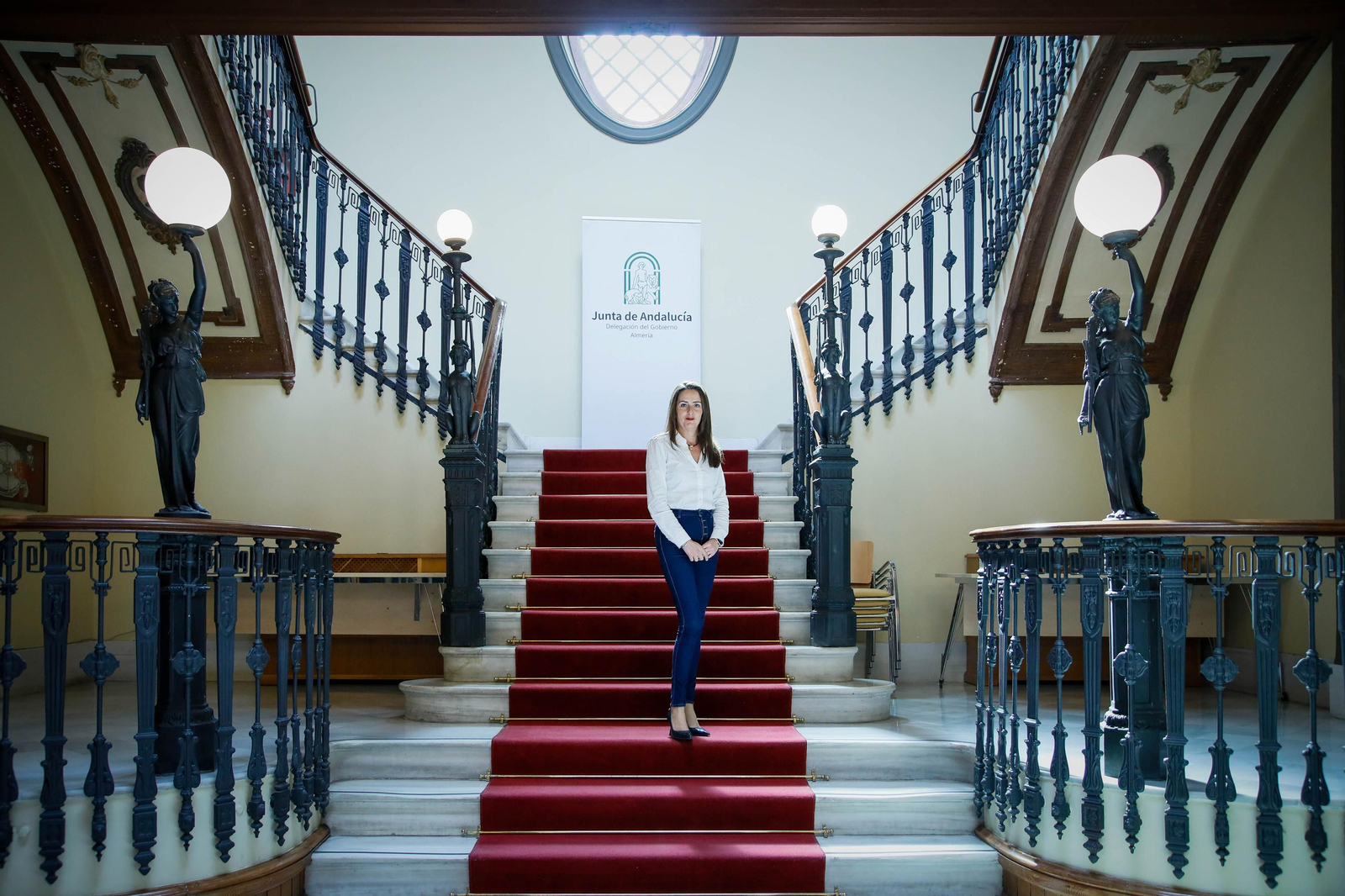 Aránzazu Martín en la Delegación del Gobierno de la Junta en Almería