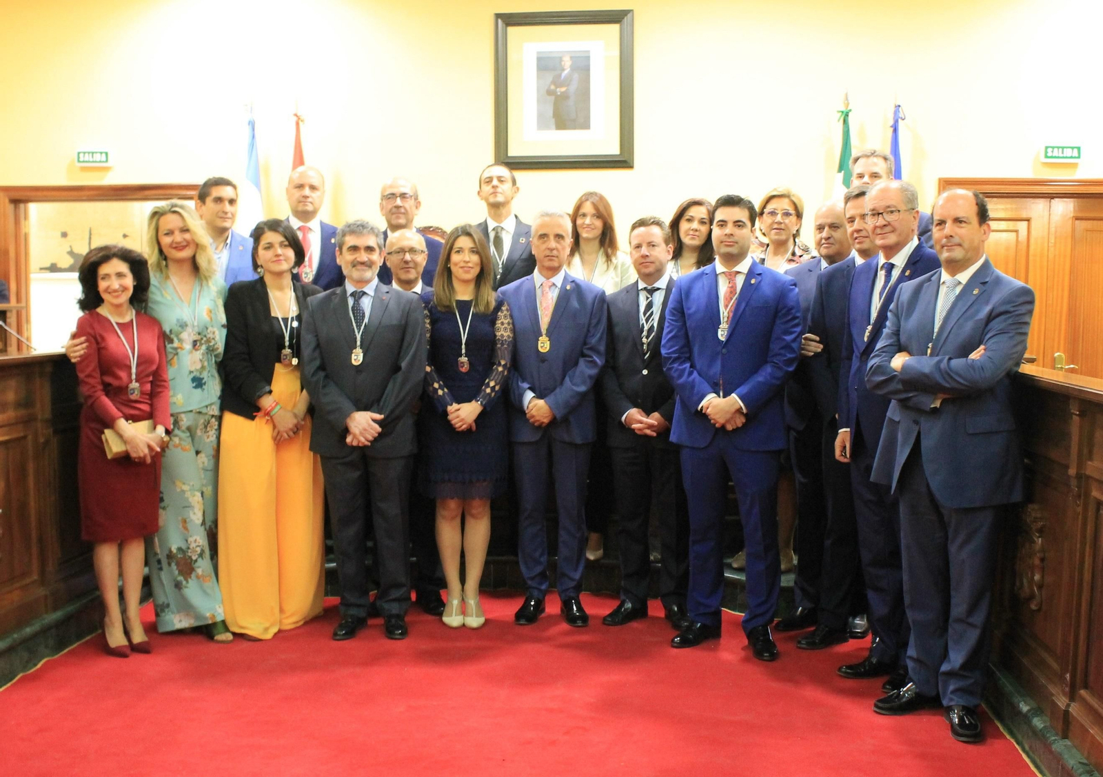 Juan Pérez (PSOE),  al frente de la nueva corporación de Lucena.