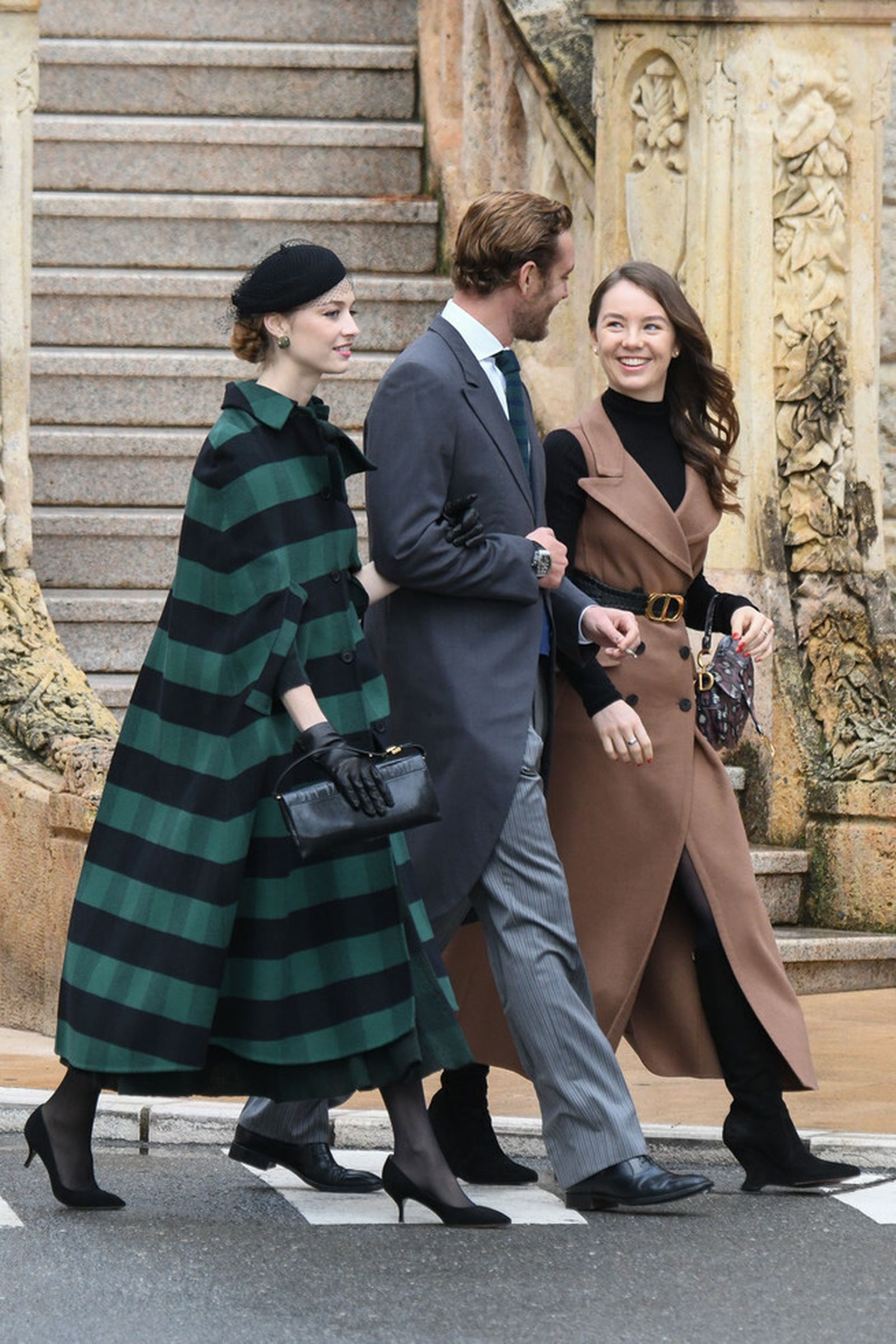 De i, a dcha. Beatrice Borromeo, Pierre Casiraghi y Alexandra de Hannover.