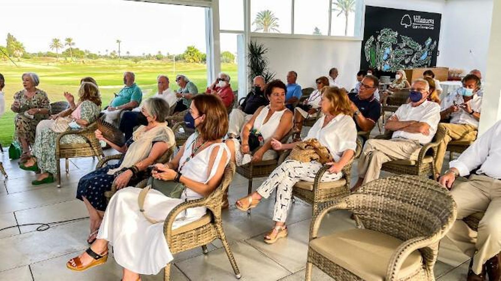 La Casa Club del Villanueva Golf&Croque, durante la sesión.