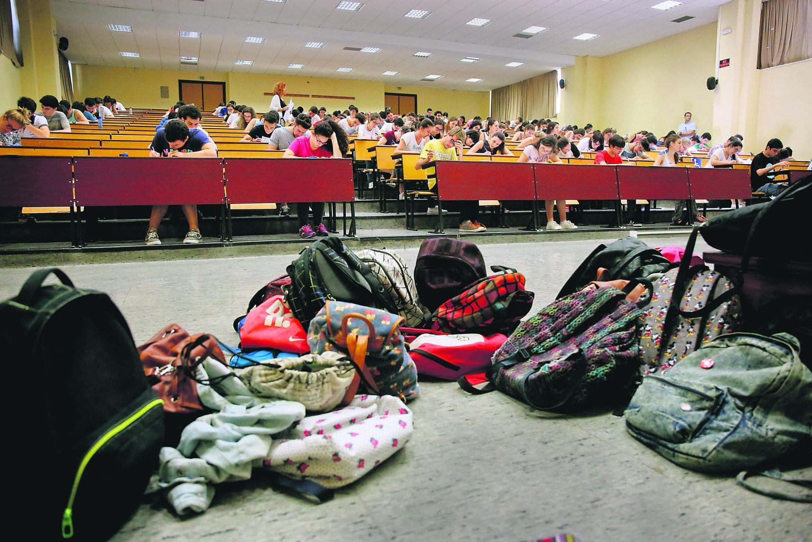 Alumnos malagueños en anteriores pruebas de acceso a la Universidad.