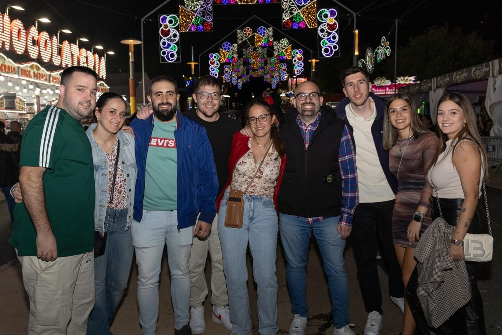 Feria de San Lucas por la noche, en imágenes
