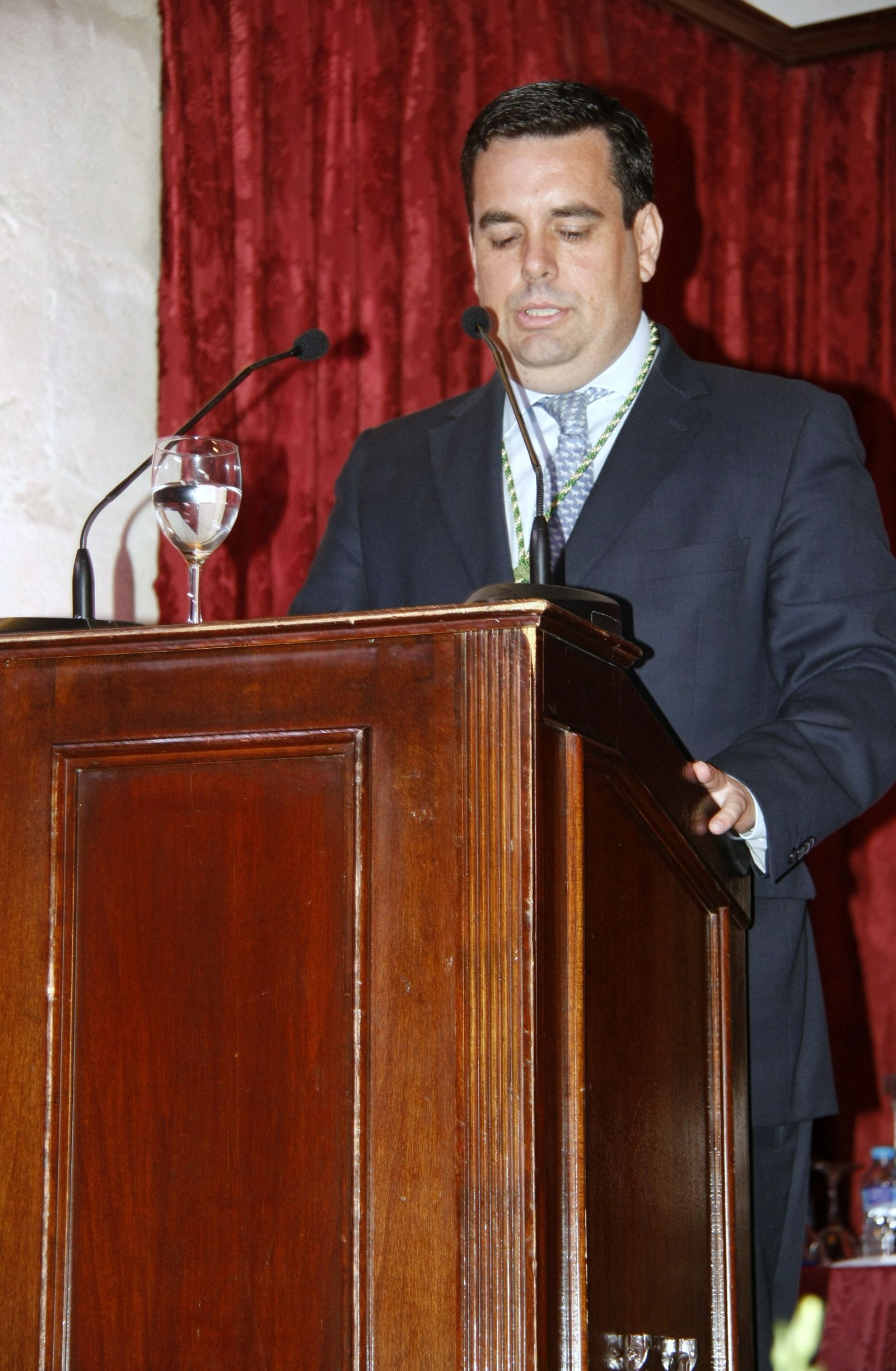 Curro Martínez, en un momento de su intervención.