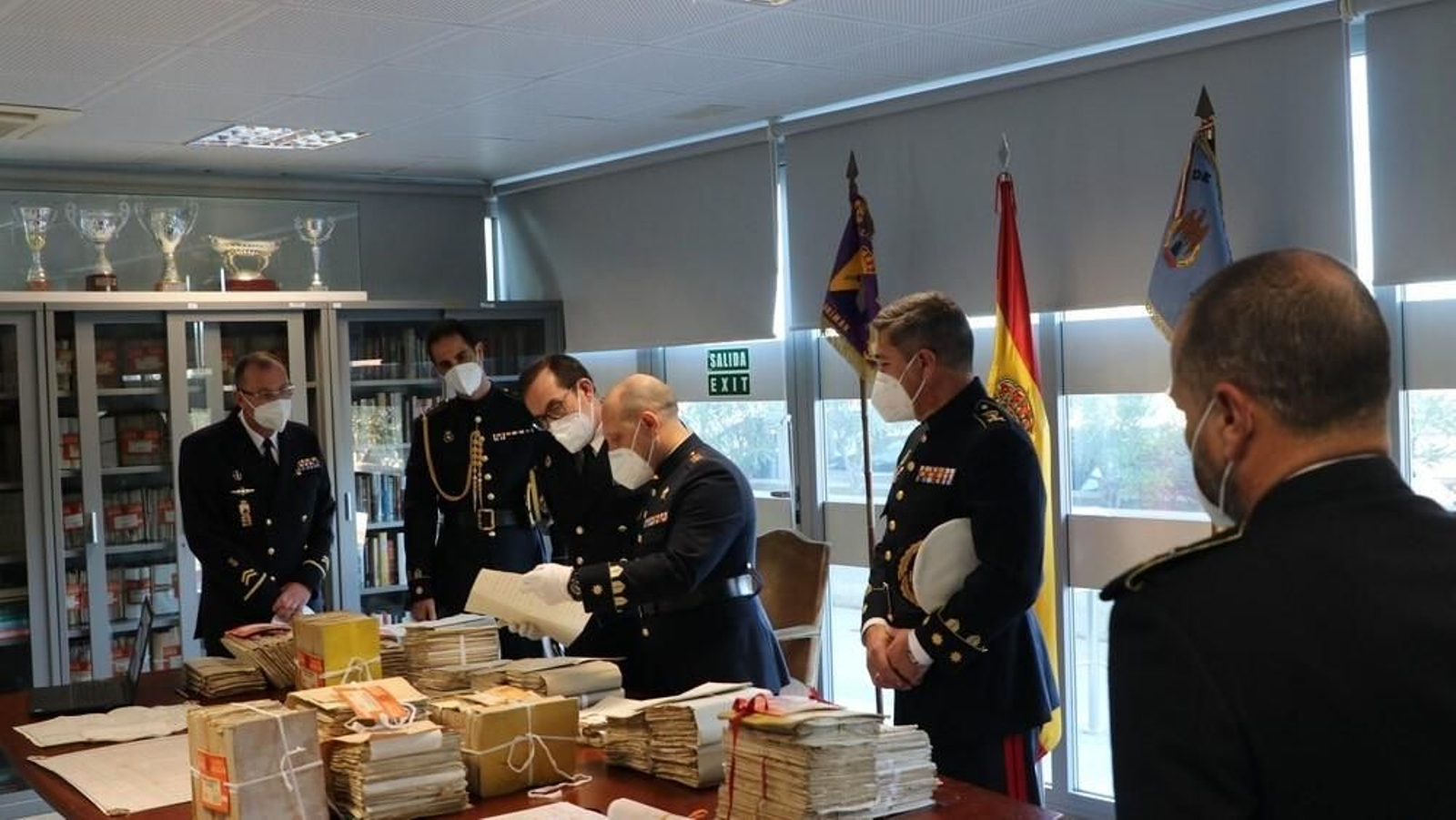 Primera visita del AJEMA a las unidades de la Fuerza de Infantería de Marina en San Fernando