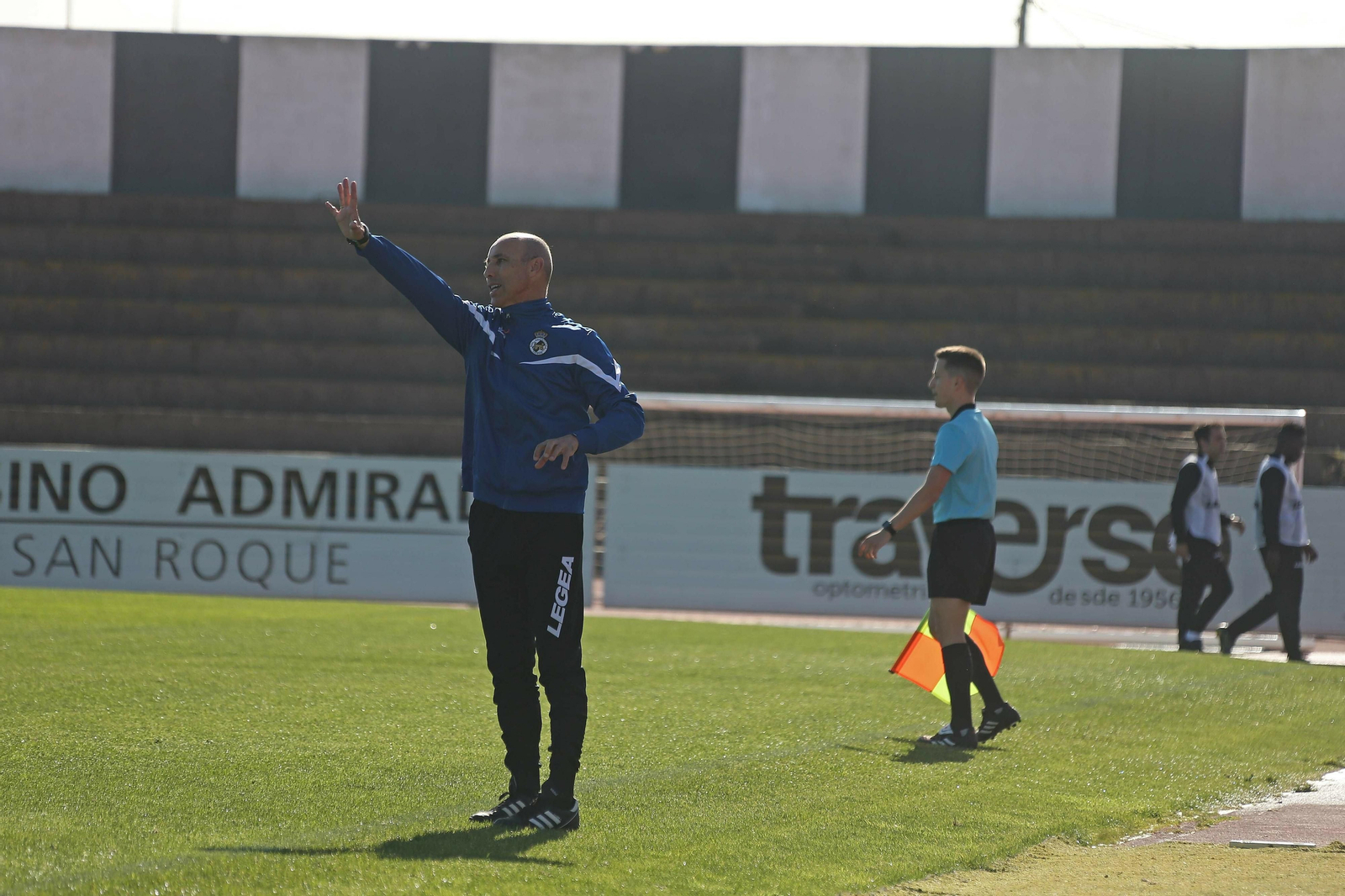 Antonio Calderón, durante el partido
