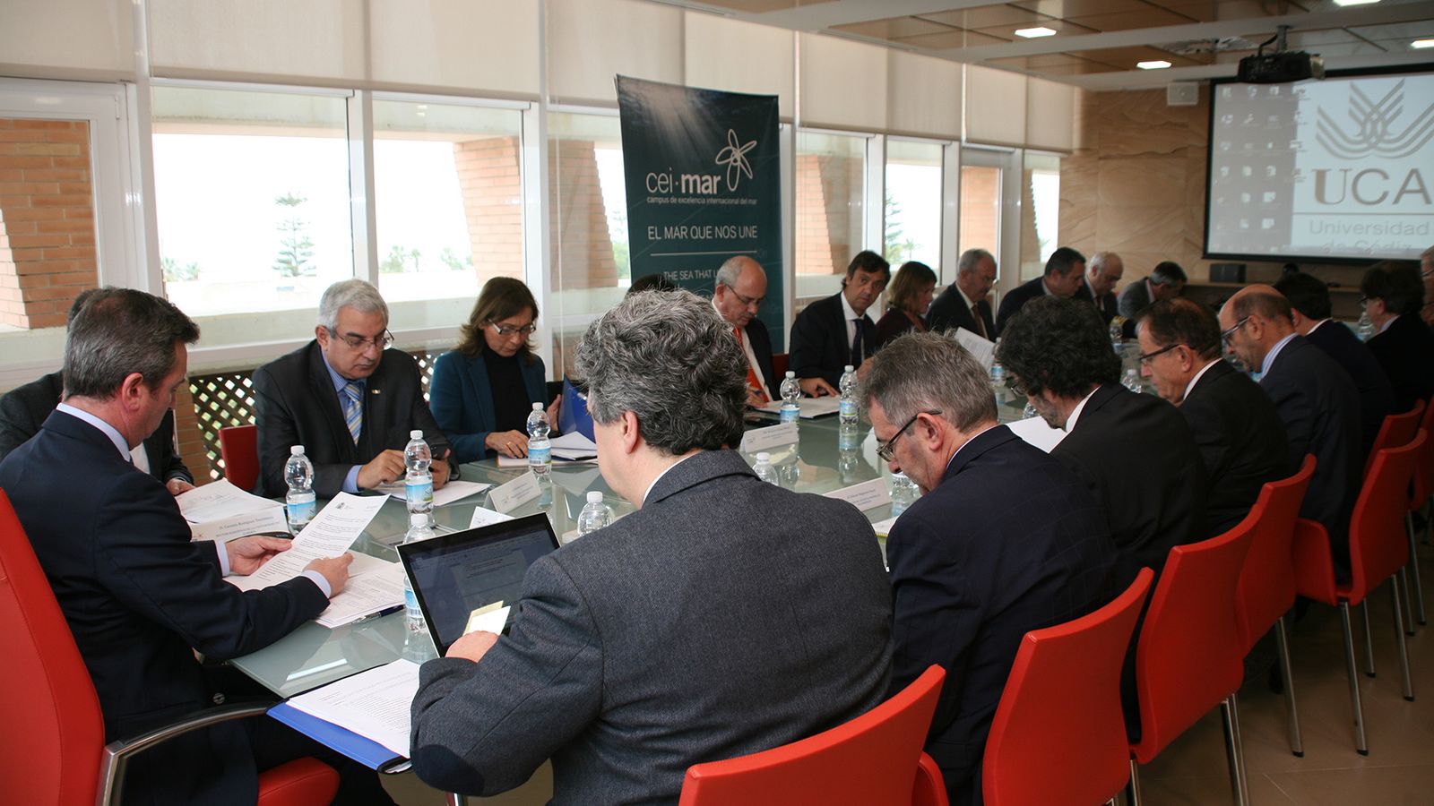 Un momento de la reunión.