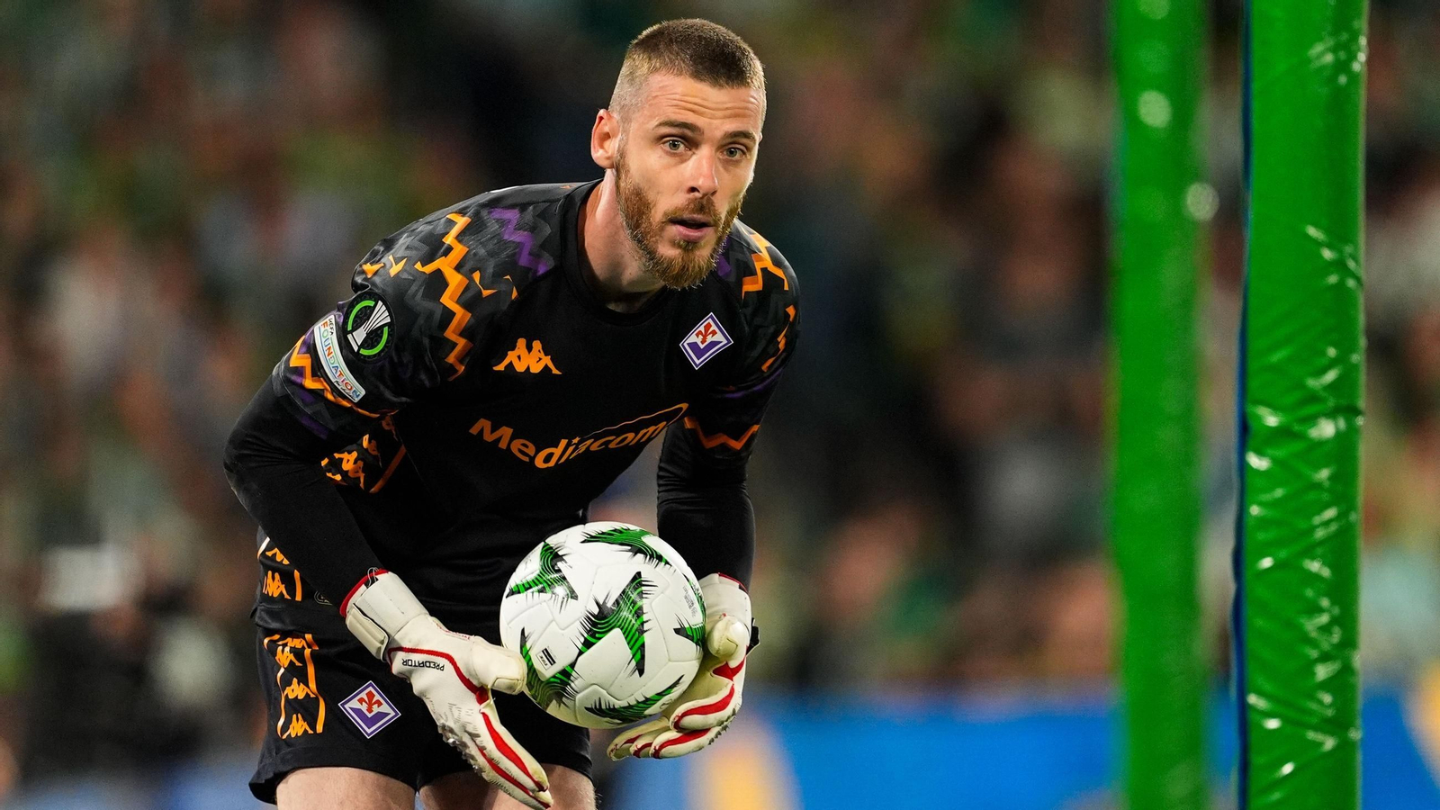 David de Gea en el partido europeo contra el Betis