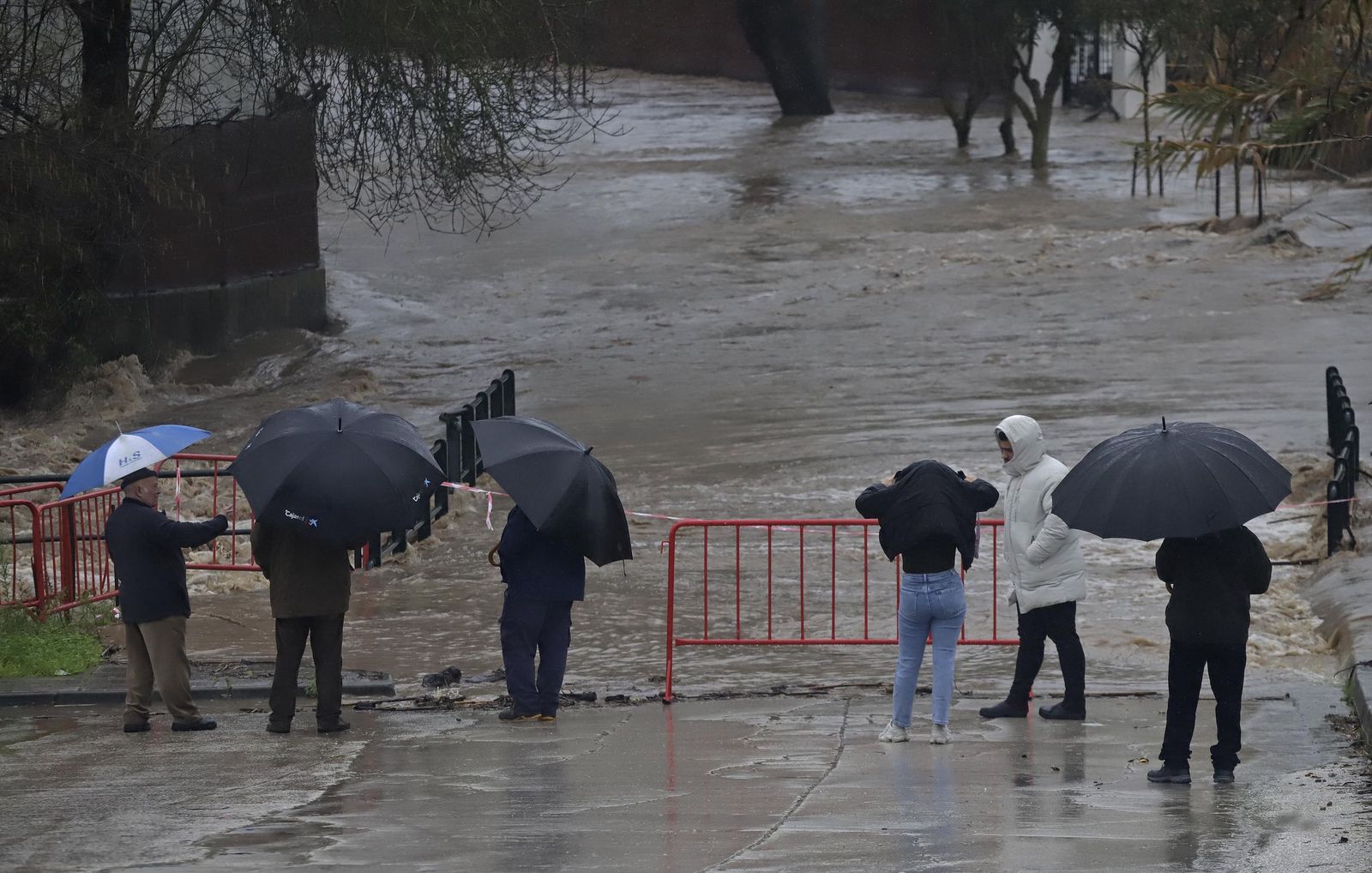 Fotos del temporal de lluvia y viento por la borrasca Kristin en Jimena de la Frontera, San Pablo de Buceite y San Martín del Tesorillo