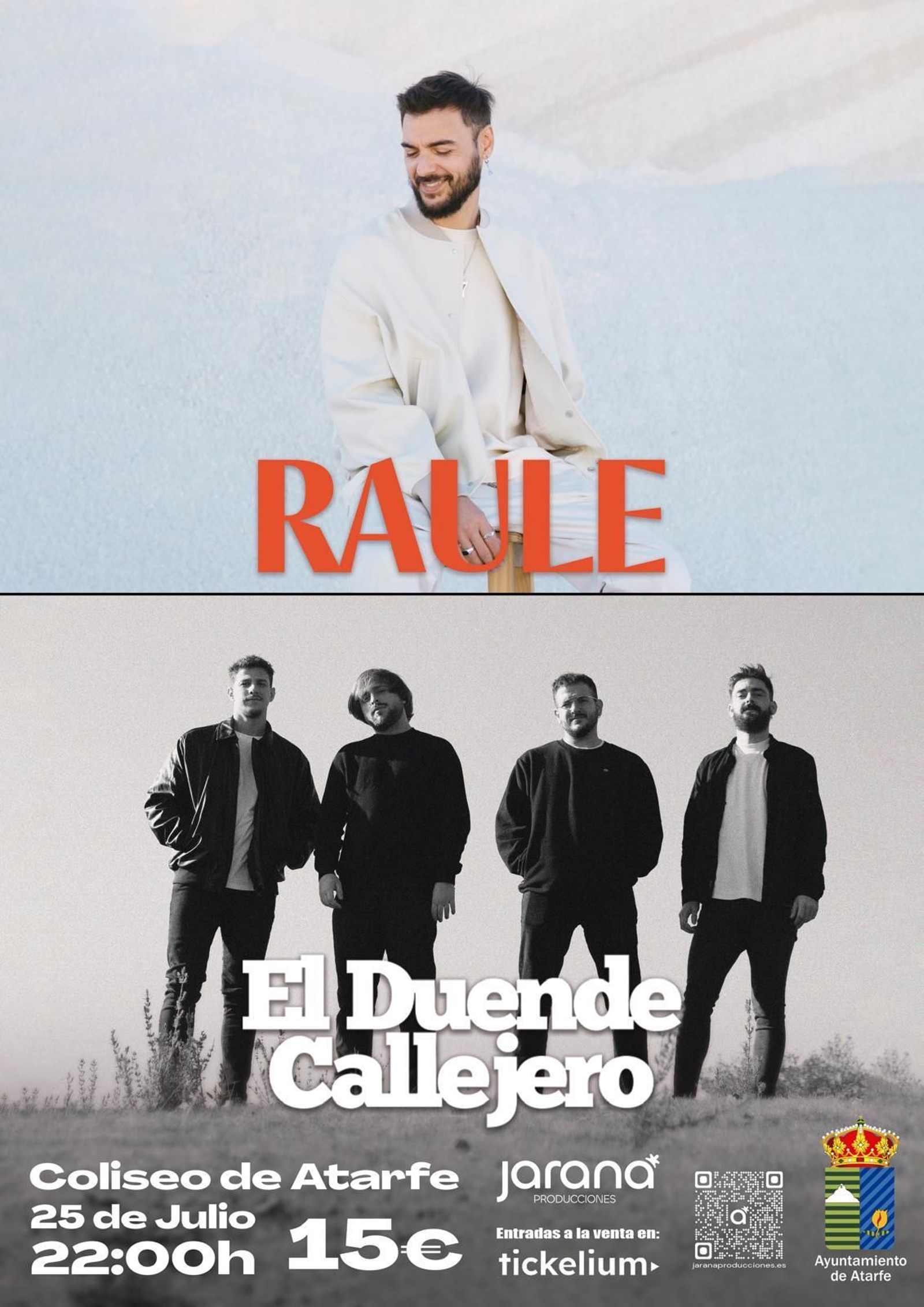 Raule y el Duende Callejero amenizarán las Fiestas de Atarfe.