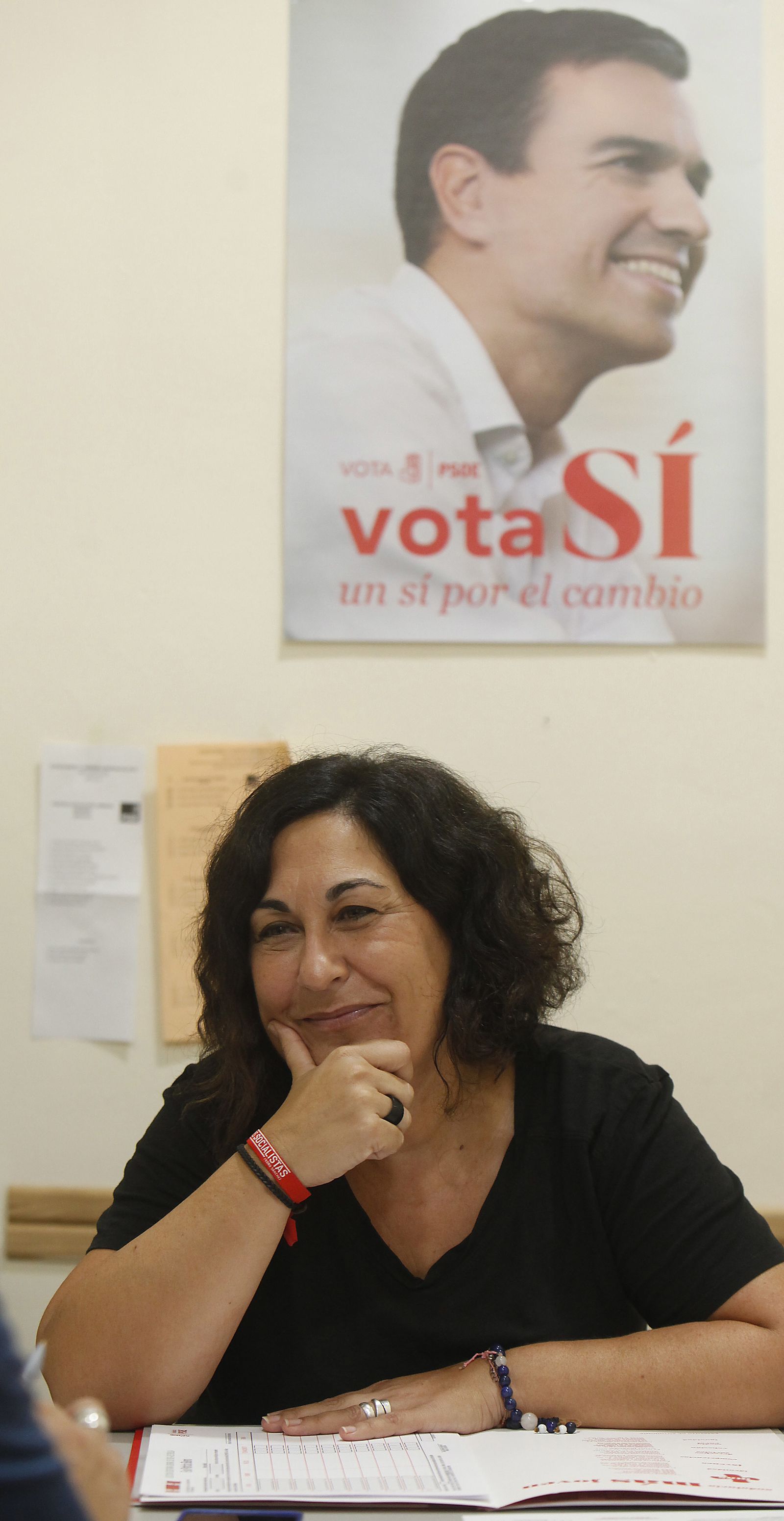 Eva Patricia Bueno, durante la entrevista