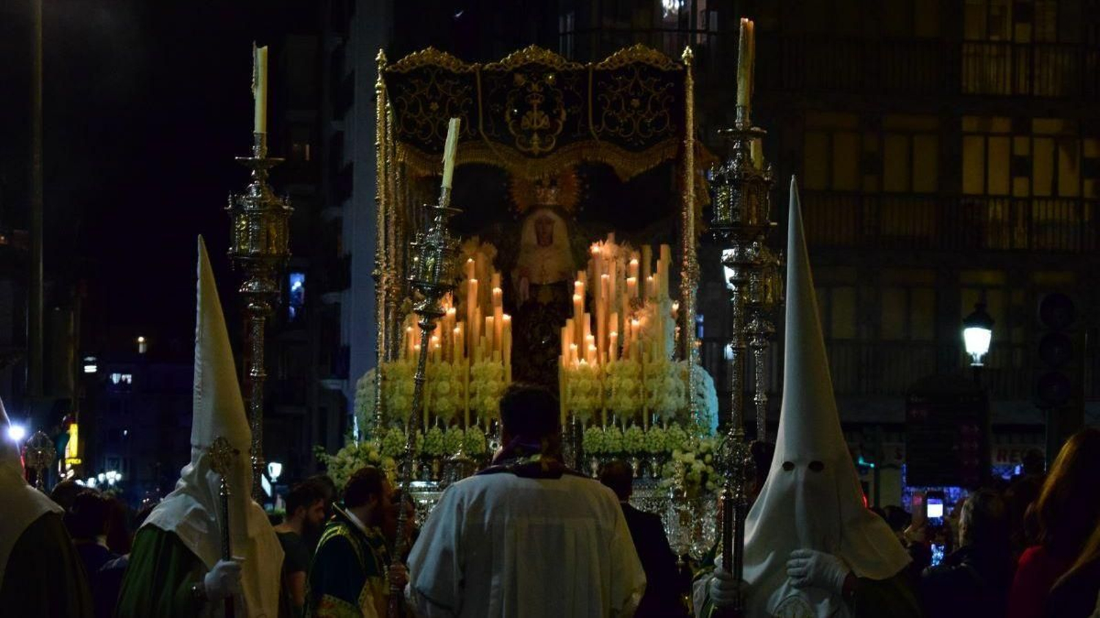 La Virgen de la Esperanza durante el Miércoles Santo.