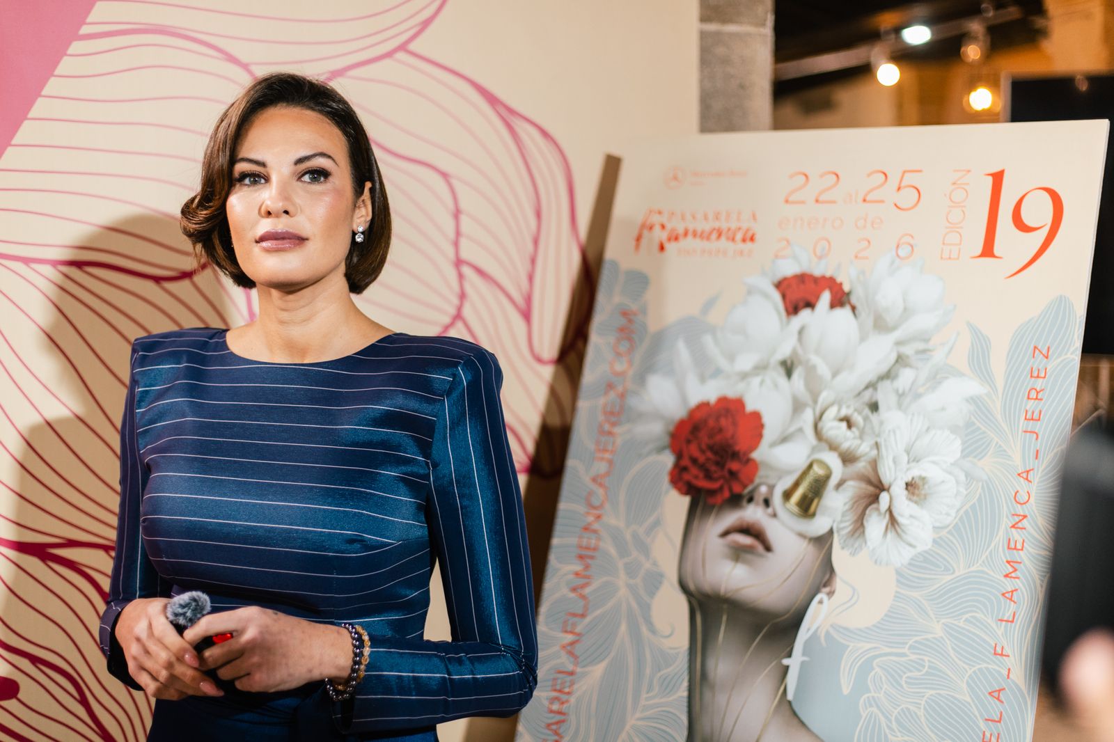 Jessica Bueno en la inauguración