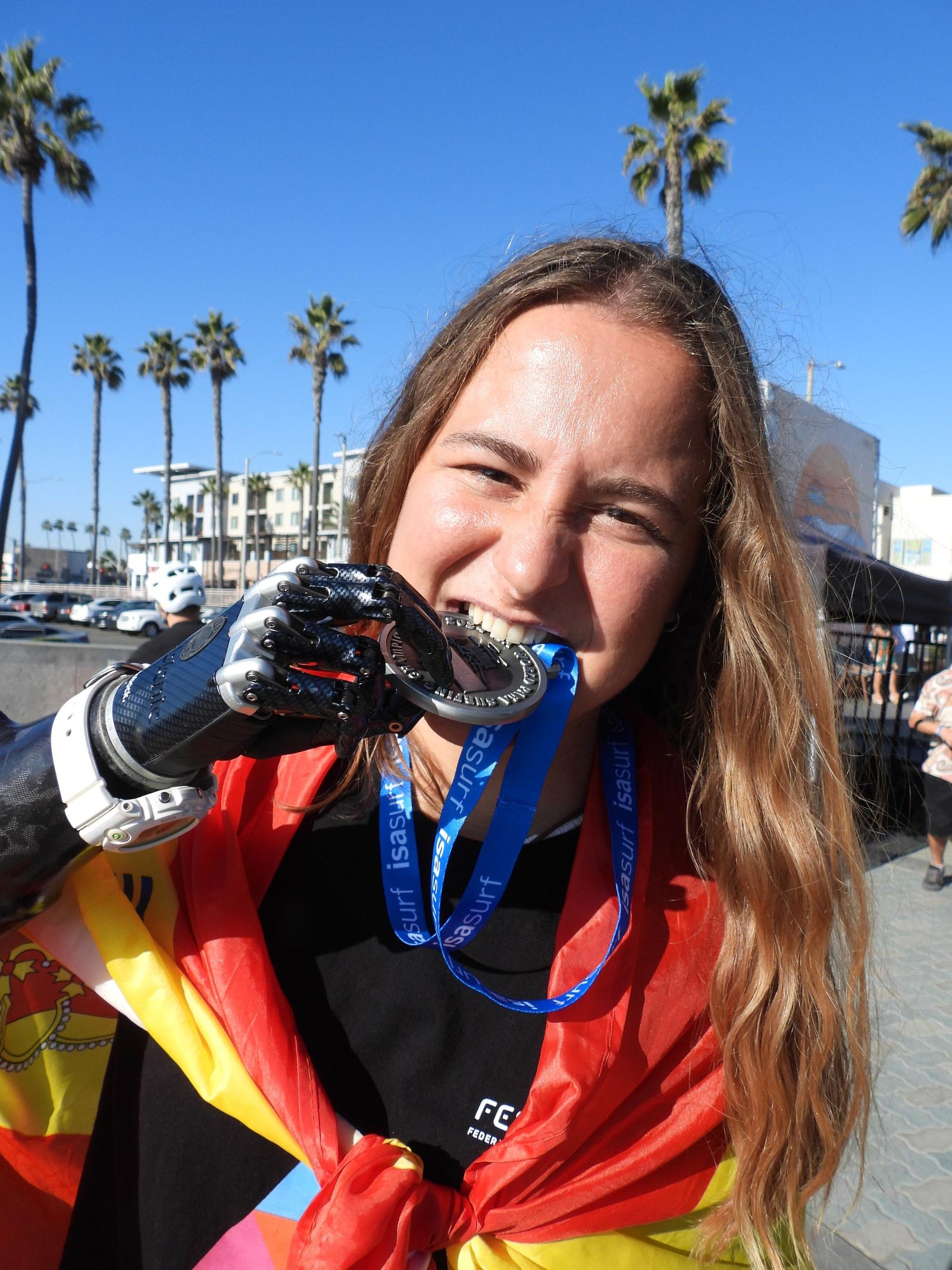 Sarah Almagro, parasurfista subcampeona del mundo