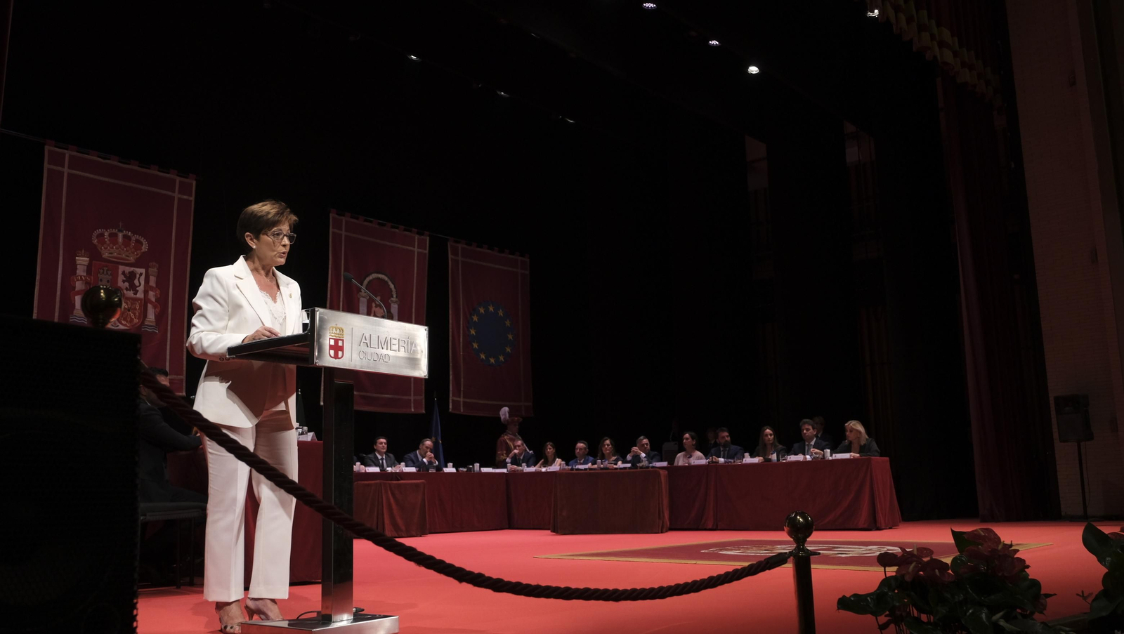 Imágenes de la constitución de la Corporación Municipal de almería, con María Vázquez como Alcaldesa