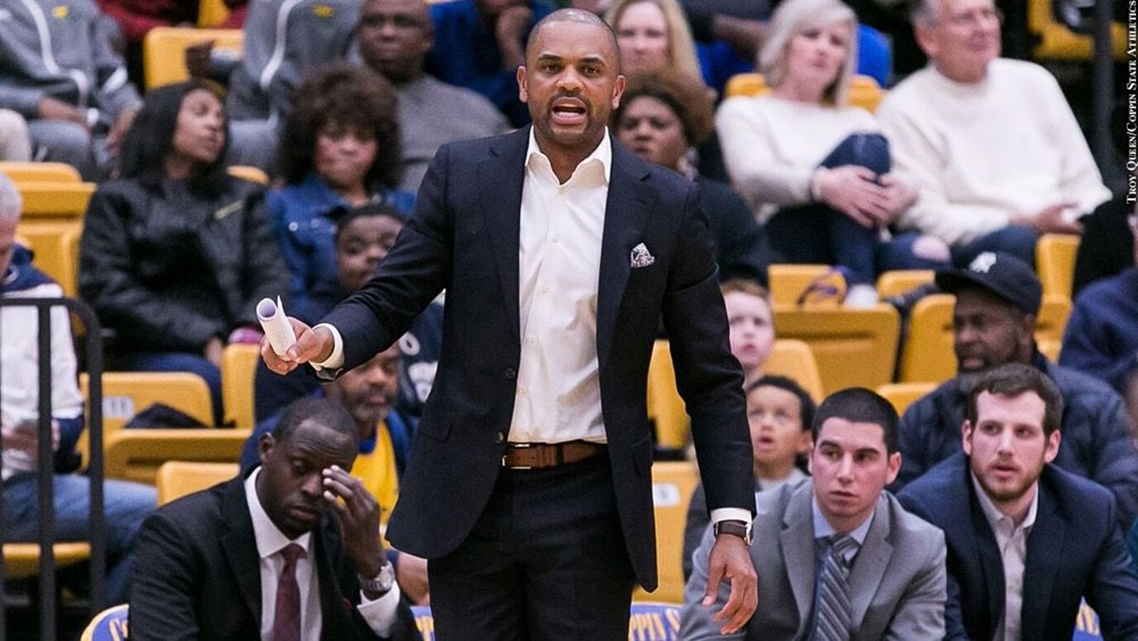 Juan Dixon, en un partido con Coppin State.
