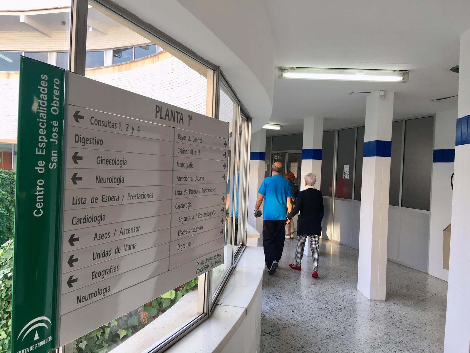 Imagen del centro de especialidades San José Obrero en Málaga.