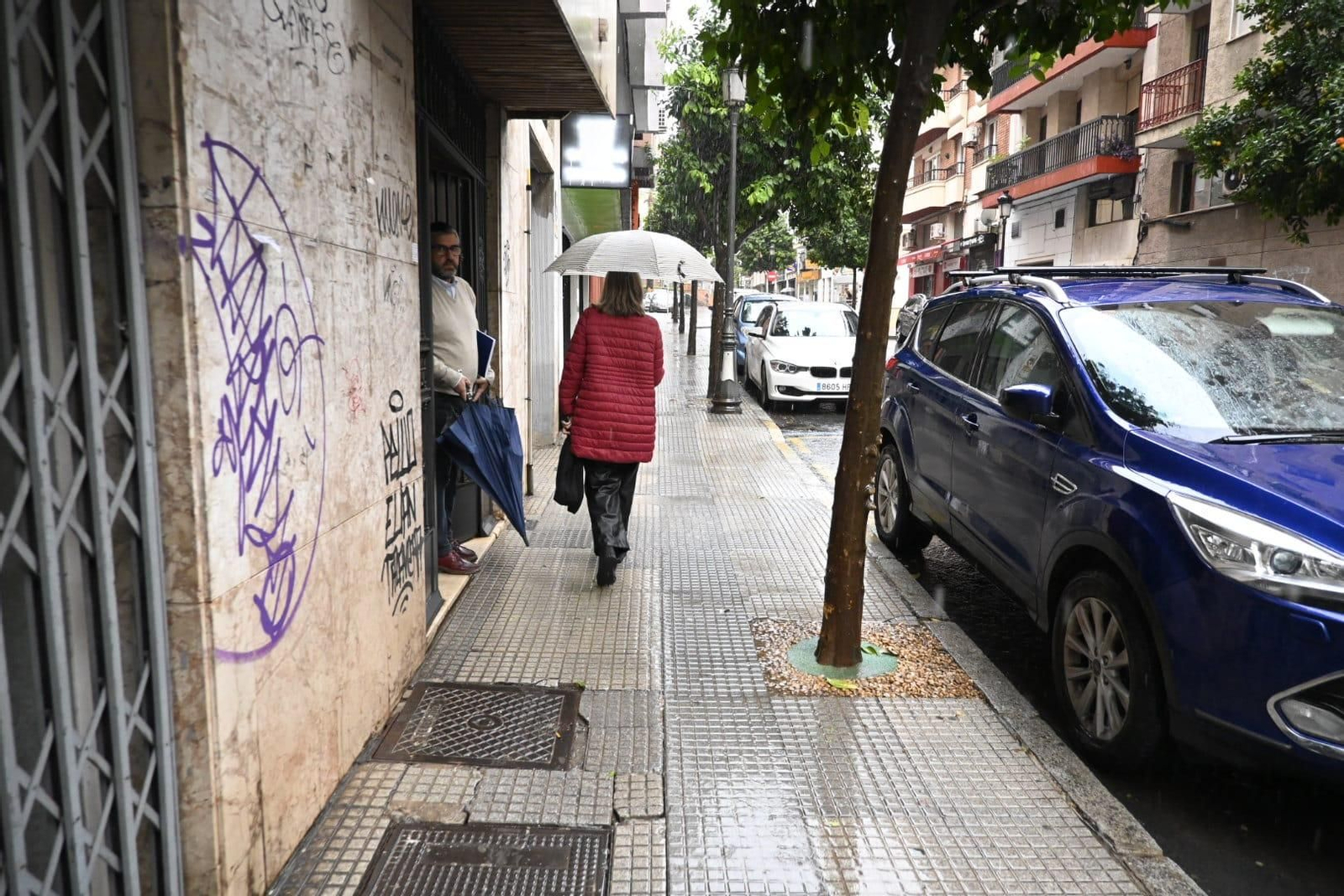 Imágenes del paso de la DANA por Huelva en la mañana del viernes