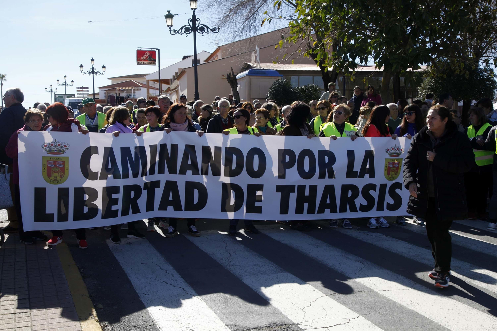 Marcha por la segregación de Tharsis hasta la sede del TSJA en Sevilla