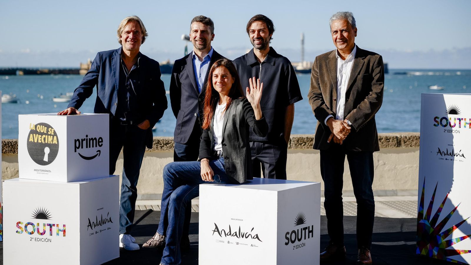 imágenes del photocall del South Series en la caleta el domingo 27