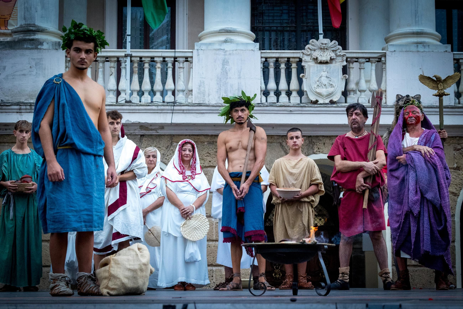 Las imágenes de la procesión del triunfo de Balbo el Menor en Cádiz Romana