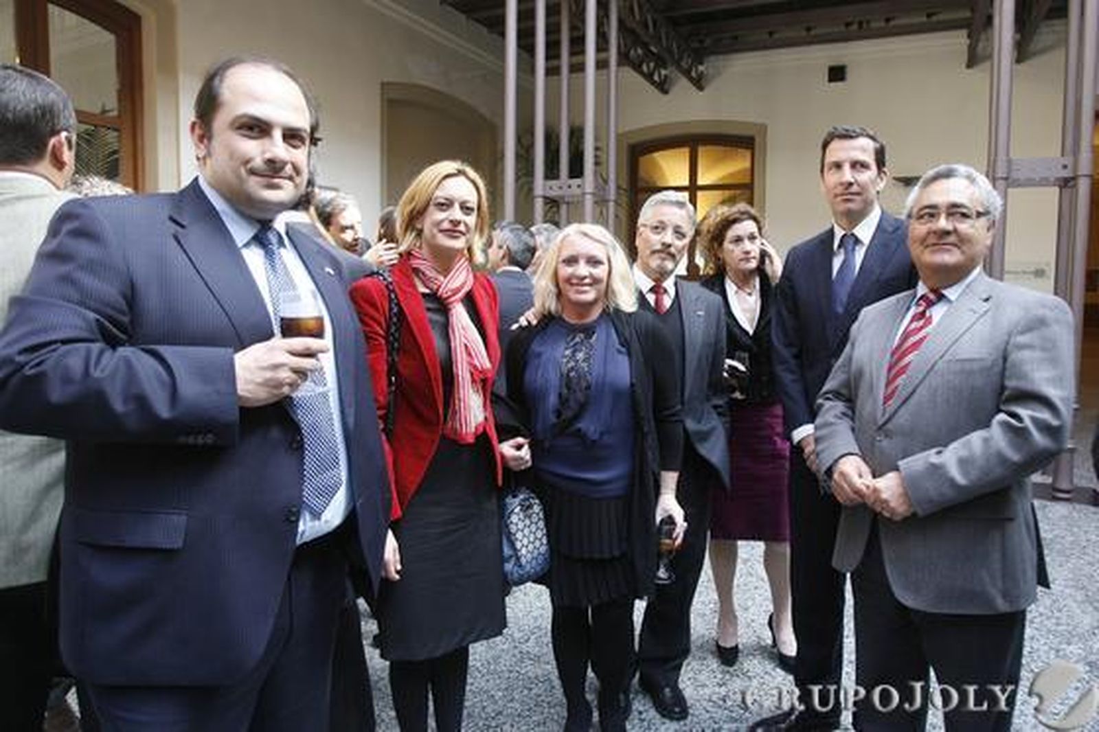 Javier Traverso, Montserrat Rey, Carmen Linares, Rafael Granados, María Dolores Atienza, el exjugador internacional de baloncesto Nacho Rodríguez y Manuel González Piñero.

Foto: Julio Gonzalez-Joaquin Pino-Jose Braza