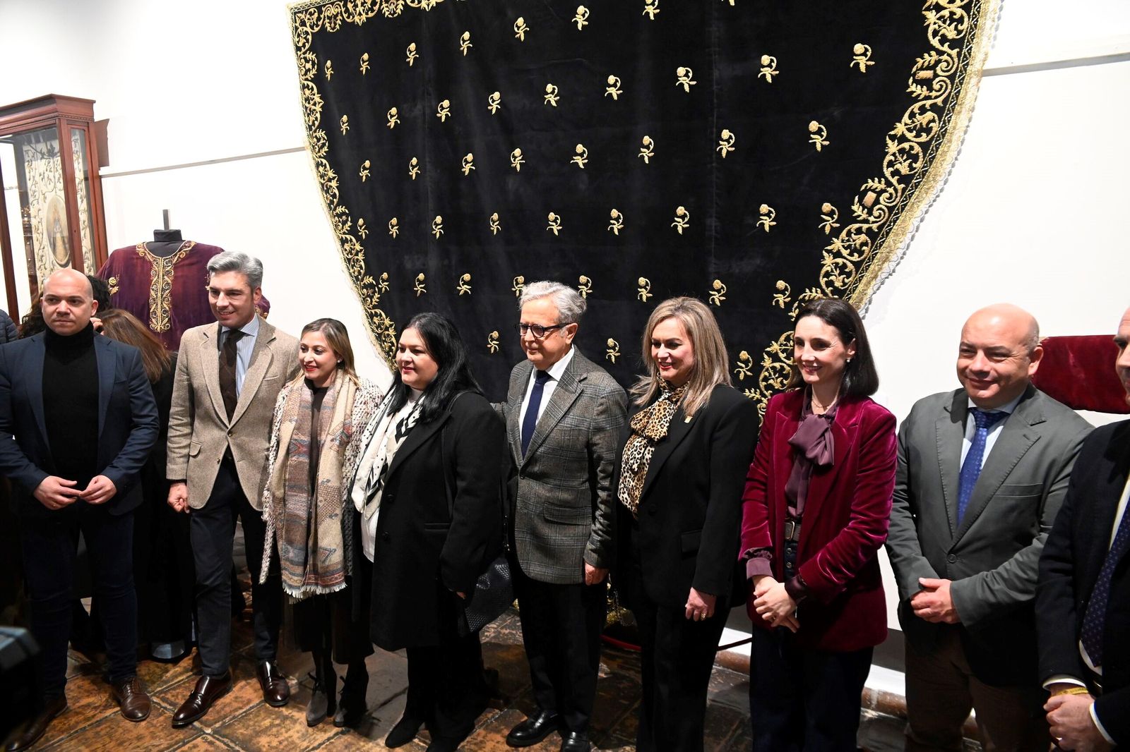 Inauguración de la exposición en el Palacio de la Merced.
