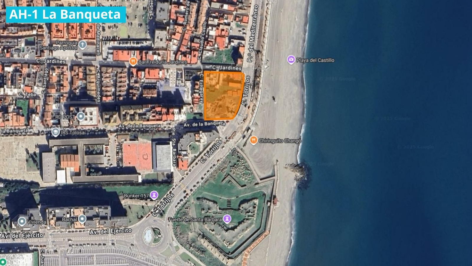 La delimitación del AH-1 La Banqueta.