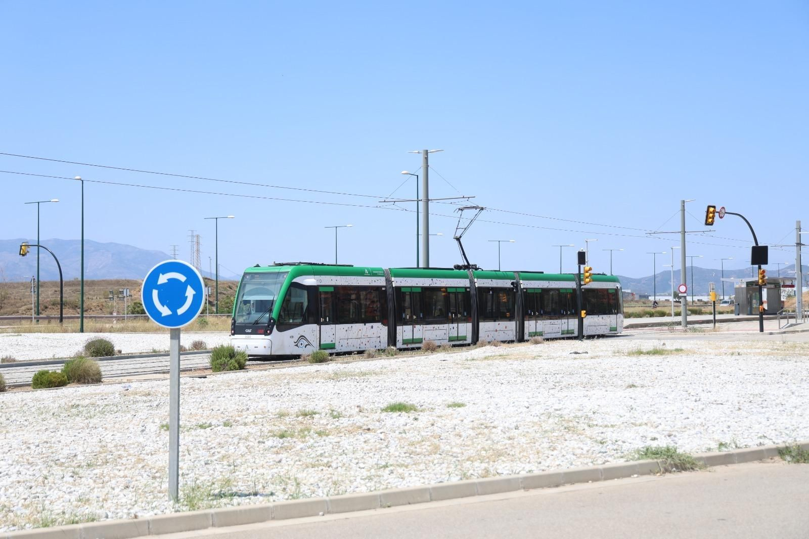 Metro Málaga circulando con normalidad tras el accidente del pasado domingo.