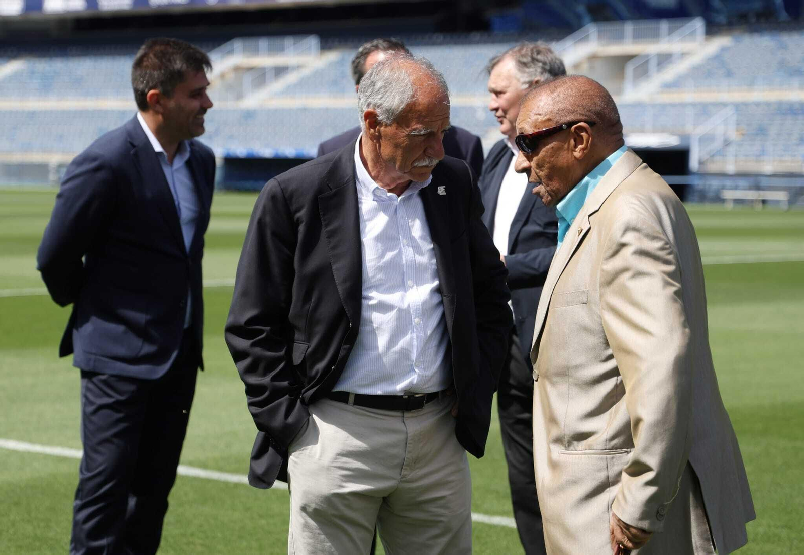 Las fotos de la presentación del partido de leyendas del Málaga