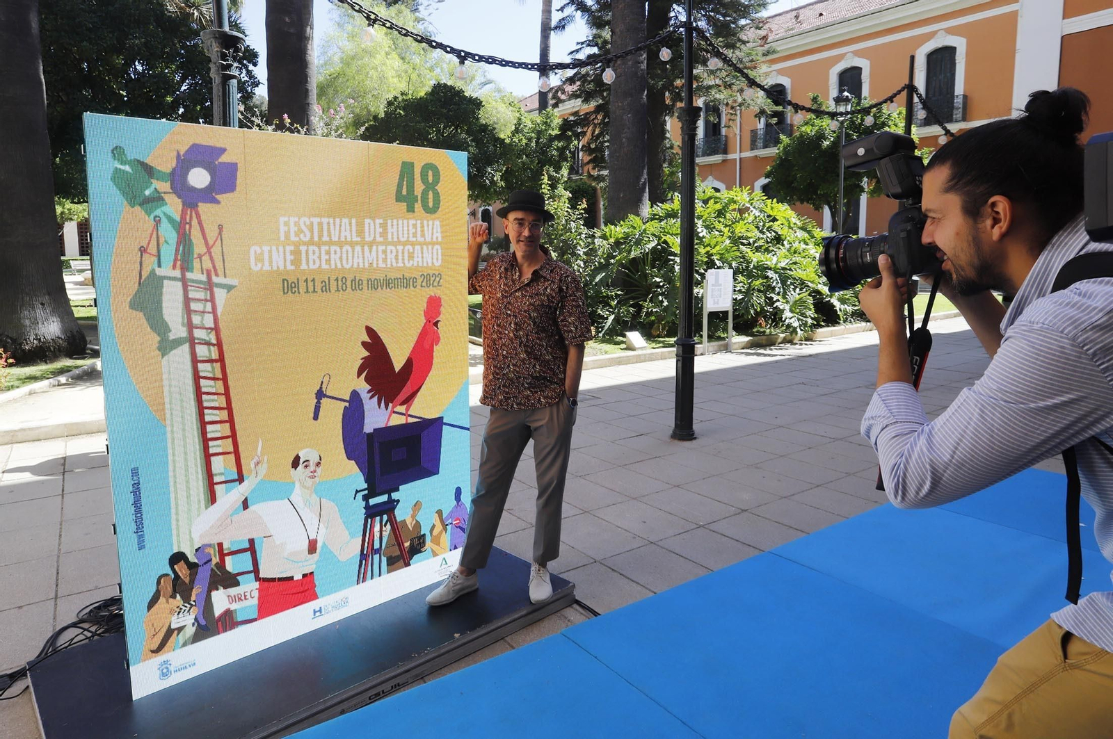 Imágenes de la presentación del cartel de la 48 edición del Festival de Huelva Cine Iberoamericano