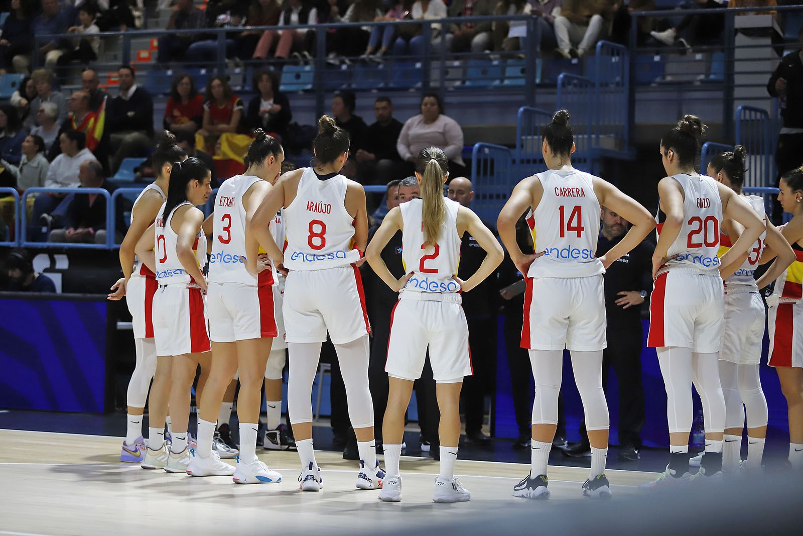Imágenes del partido de la Selección Española femenina de baloncesto contra Islandia en Huelva