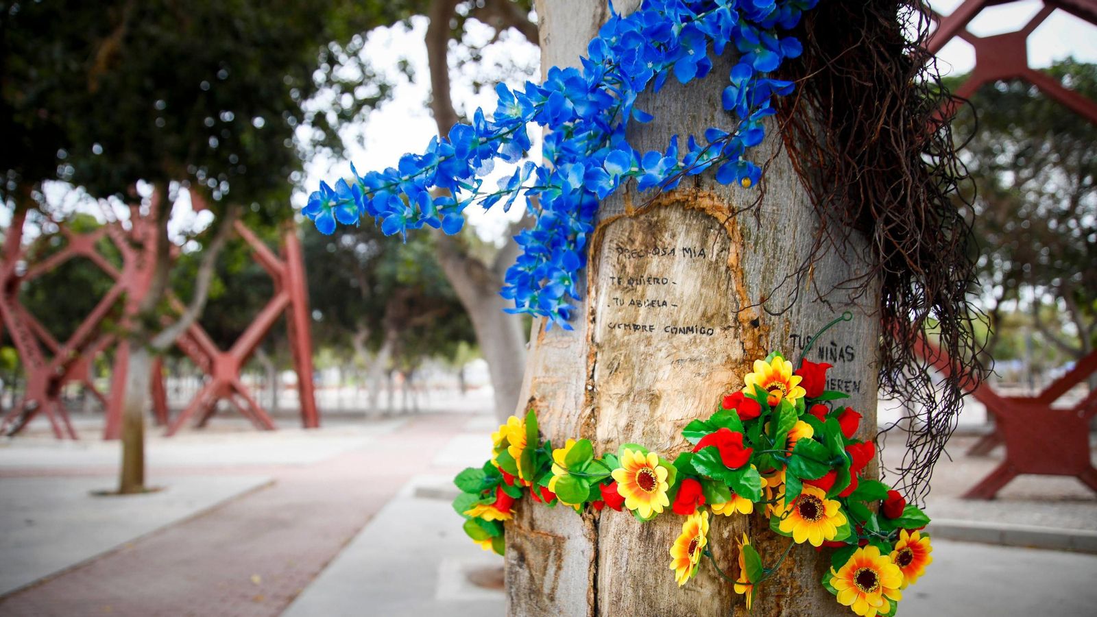 Desde el día del accidente no han faltado las flores y mensajes en el fadítico lugar del siniestro Desde el día del accidente no han faltado las flores y mensajes en el fadítico lugar del siniestro