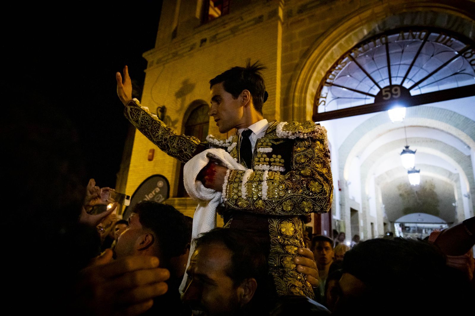 Daniel Crespo, Manzanares y Juan Ortega, en la plaza de toros de El Puerto