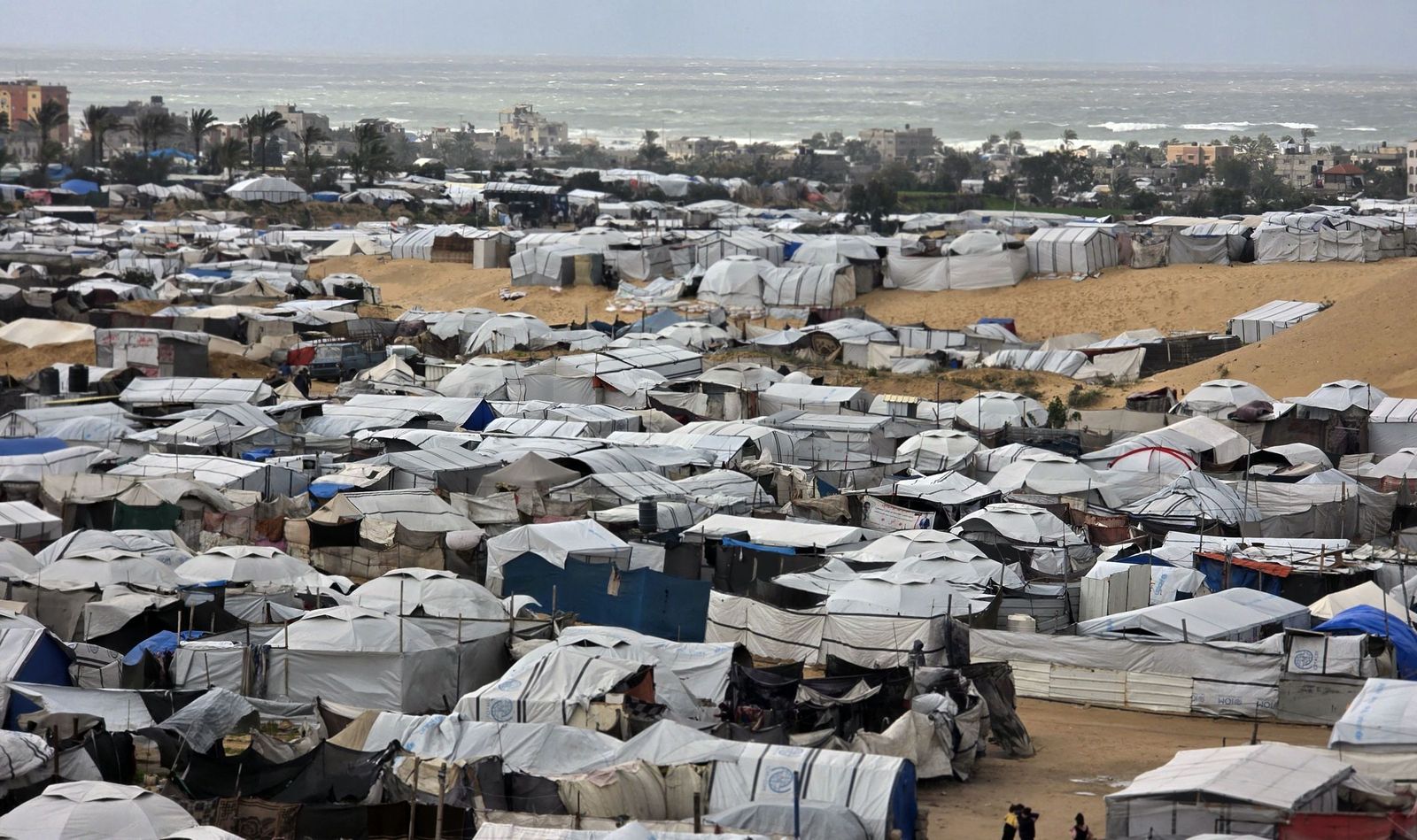 Campo de refugiados gazatíes de Khan Yunis.