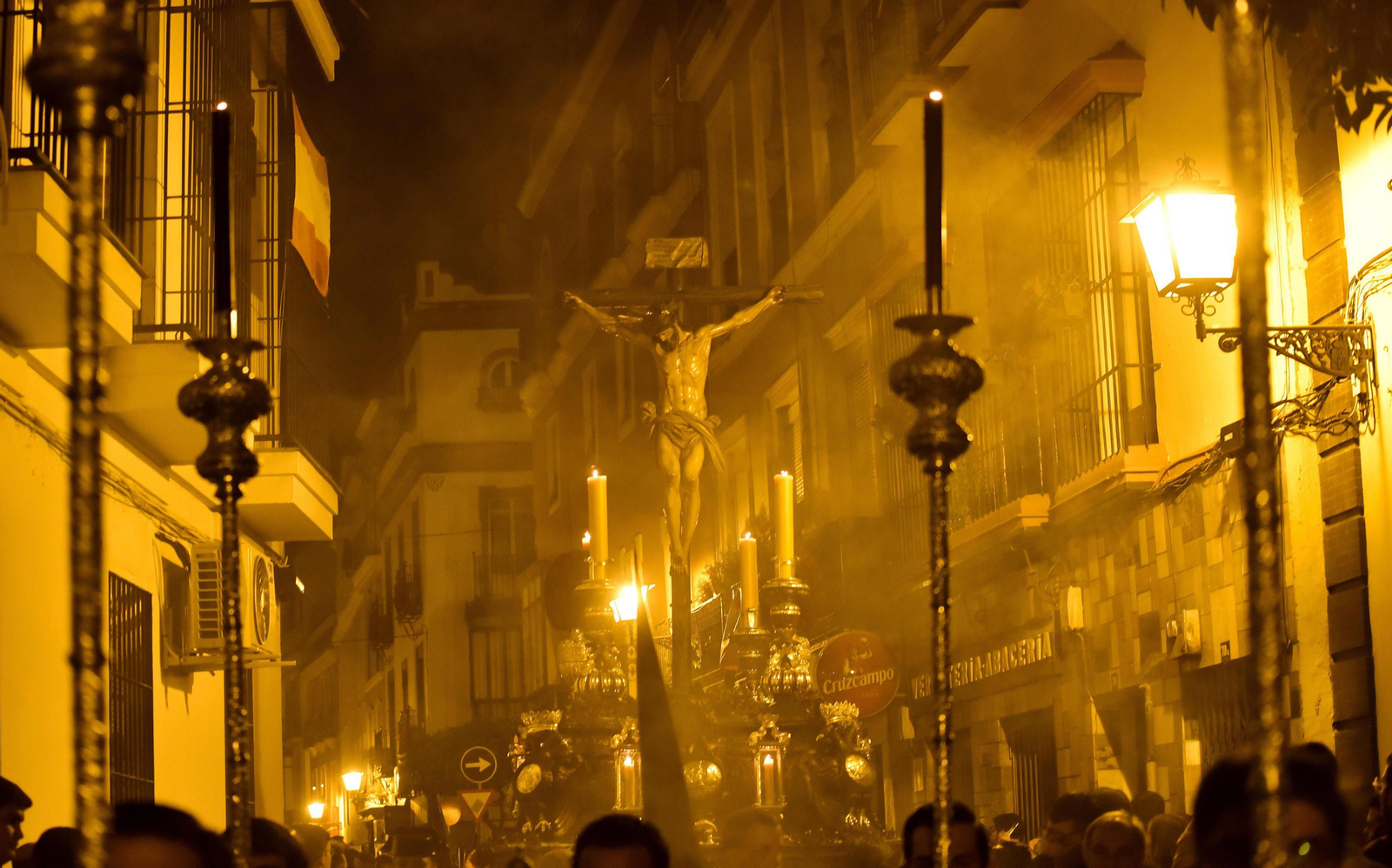 El Cristo del Calvario durante la Madrugada de 2022.