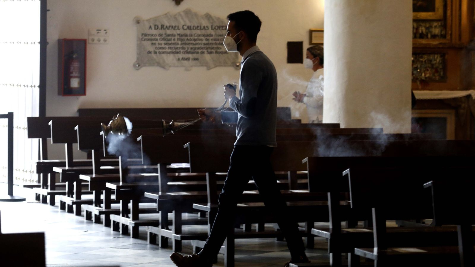 Fotos del Martes Santo en San Roque: Cristo de la Caña y Virgen de la Esperanza