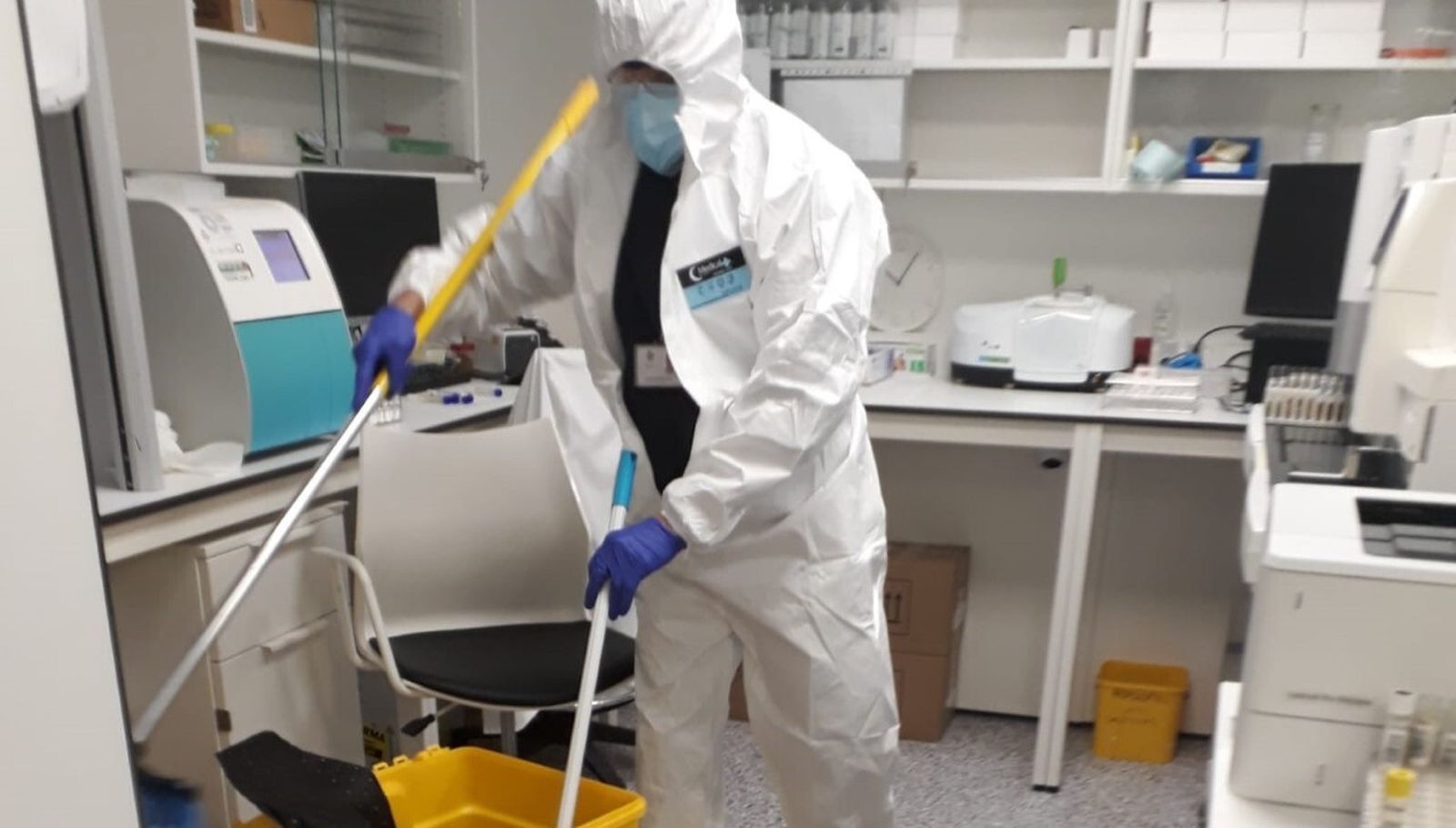 Una imagen del simulacro organizado en el hospital de Jerez