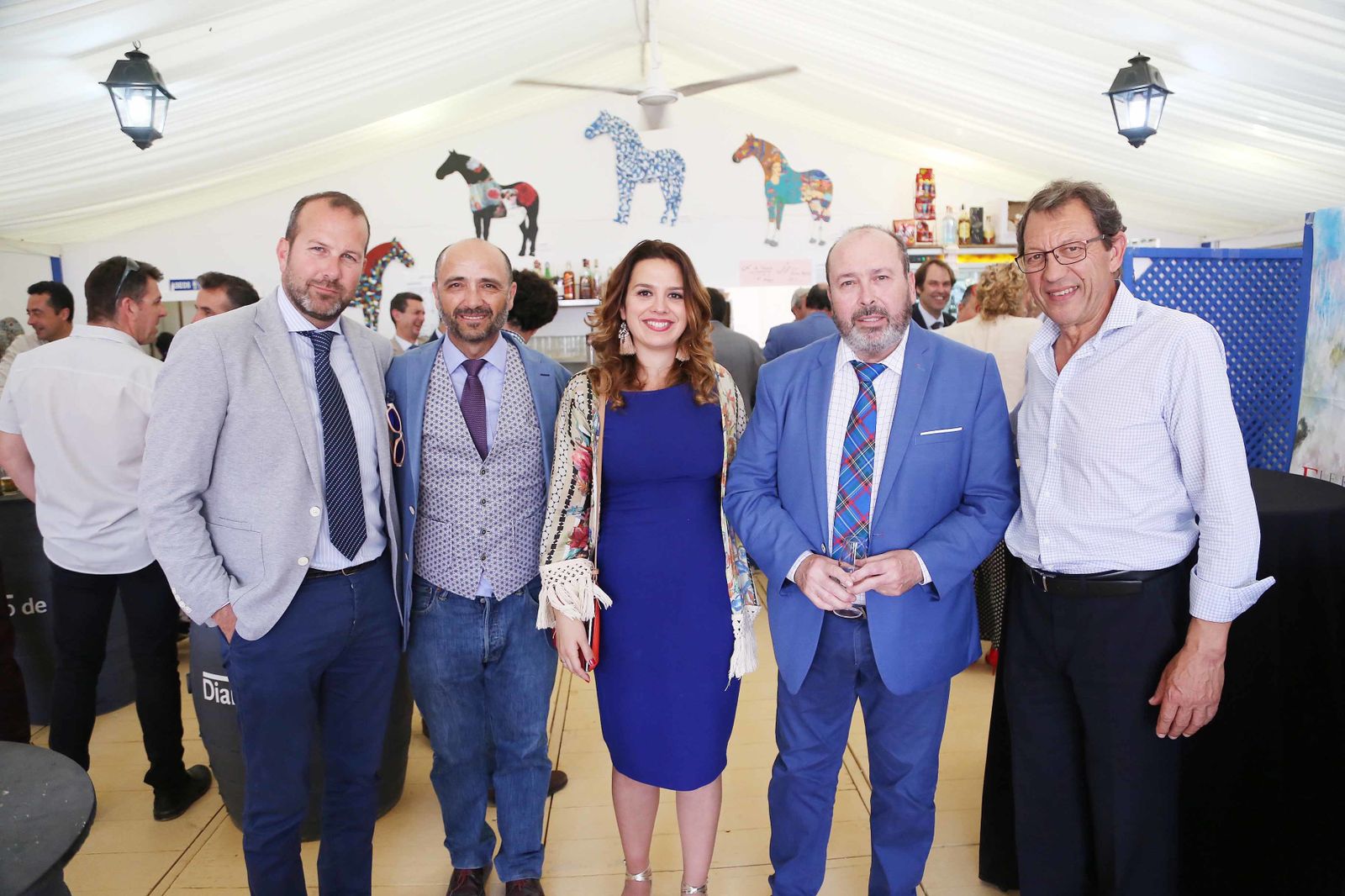 Manuel Rodríguez, presidente de la Federación de Ciclismo, Benjamín Ruiz, gerente de Clínica Beiman, Marisa López, Benjamín Sánchez y Pablo Goicoechea, director de Salud +Deporte.