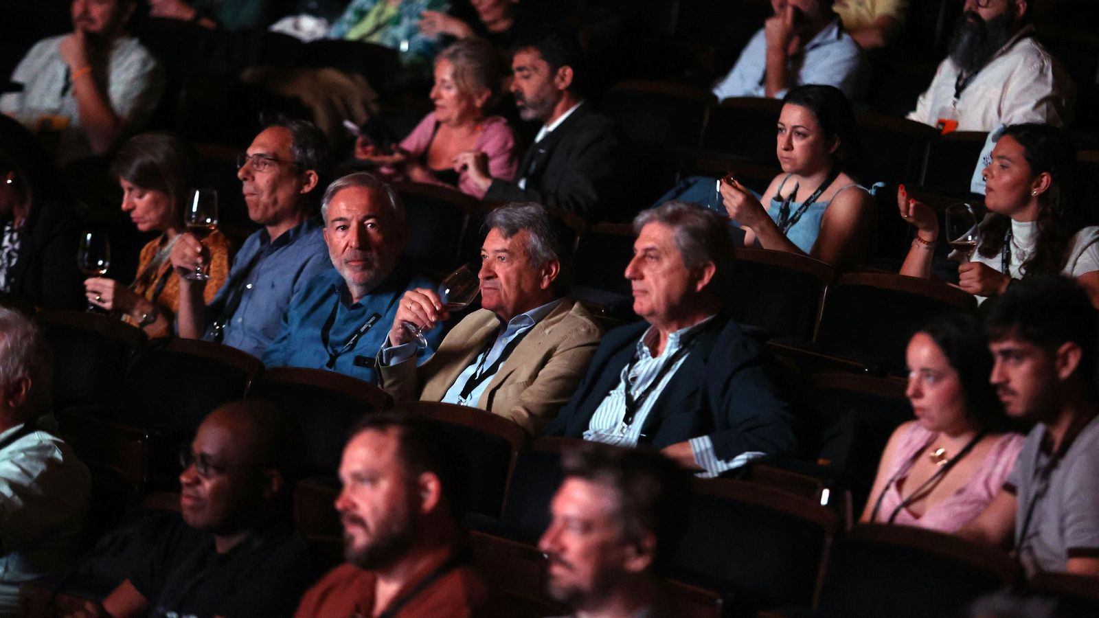 El presidente del Consejo Regulador, César Saldaña, entre los asistentes a la XI Copa Jerez.