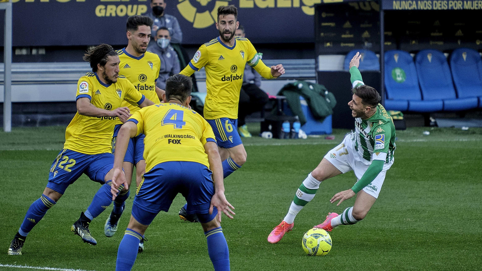 Partido Cádiz CF - Real Betis. Partido Cádiz CF - Real Betis.