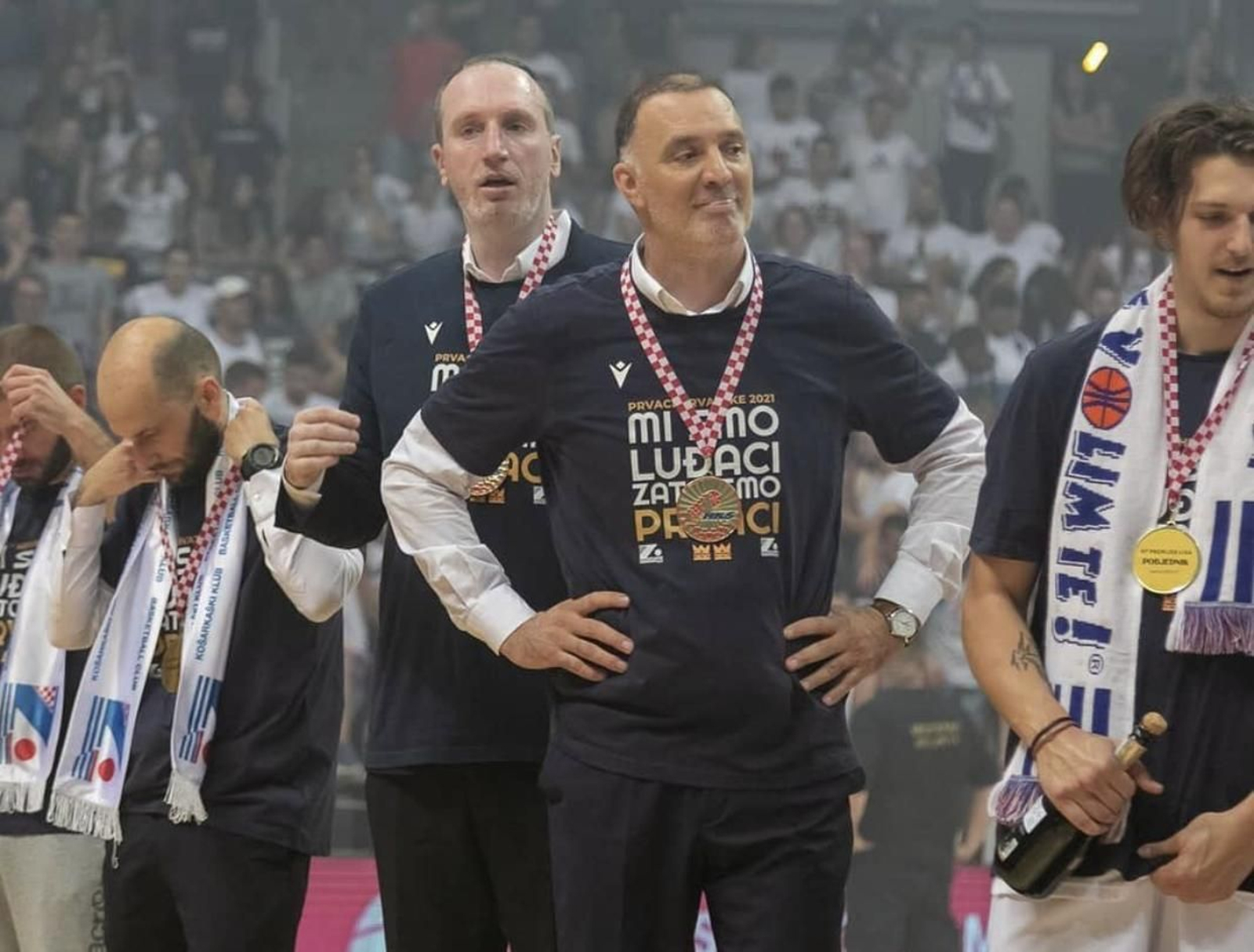 Veljko Mrsic, campeón de Croacia con el Zadar.