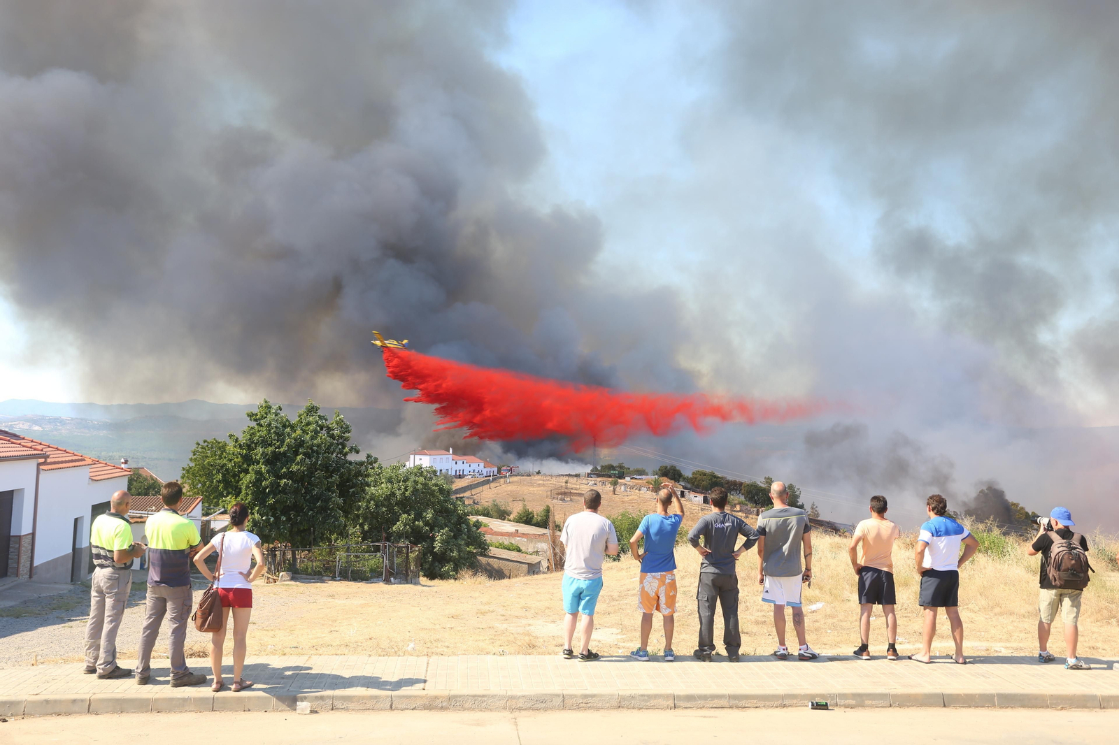 El incendio de Riotinto en imágenes